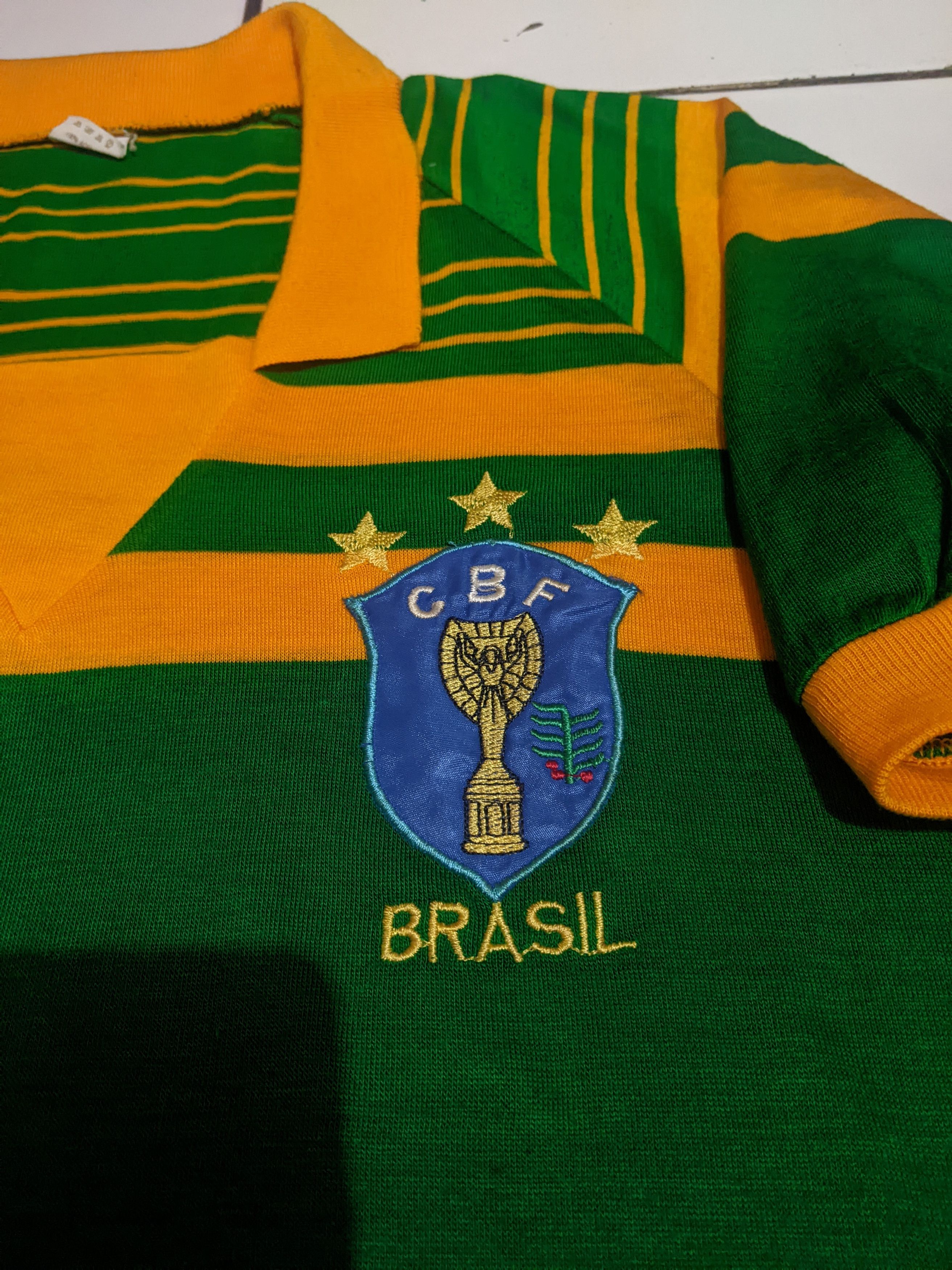 Vintage Brazil cup shirt football shirt. 1984 Olympic games Size US M / EU 48-50 / 2 - 4 Thumbnail