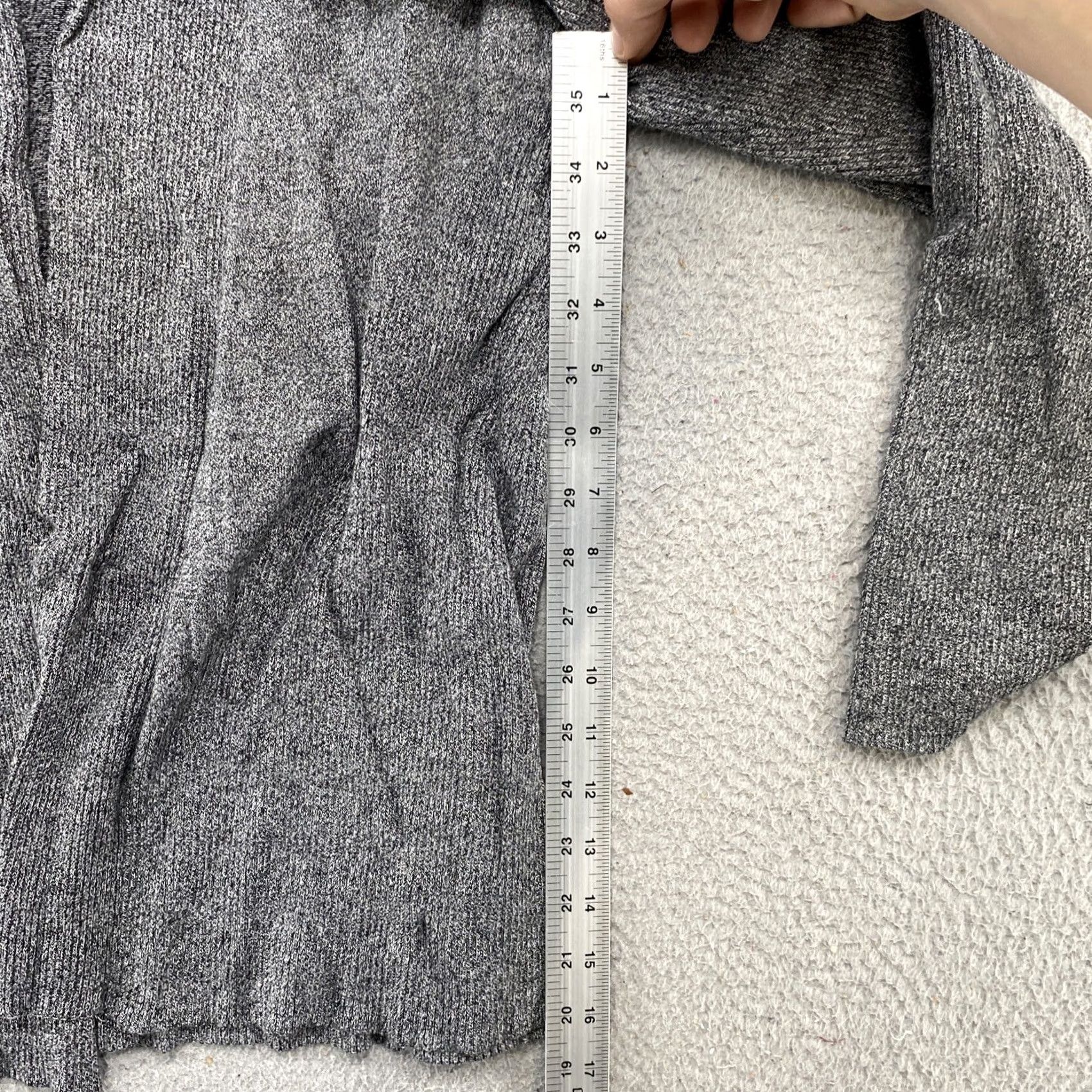 Vintage Dana Buchman Cardigan SweatEr Open Front Gray Knit Women L Size Large Cardigan Women's Sweater Gray Open Front Knit Top Size L / US 10 / IT 46 - 5 Thumbnail