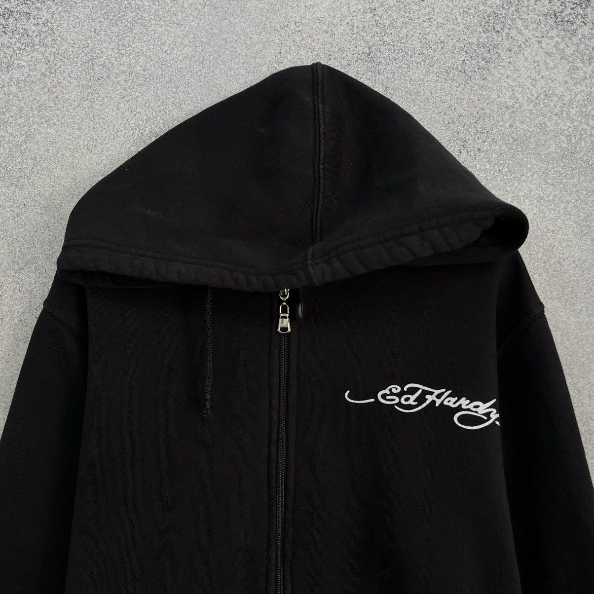 Ed Hardy Vintage Zip Hoodie Ed Hardy Big Print Japanese Brand Y2K Size US XL / EU 56 / 4 - 5 Thumbnail