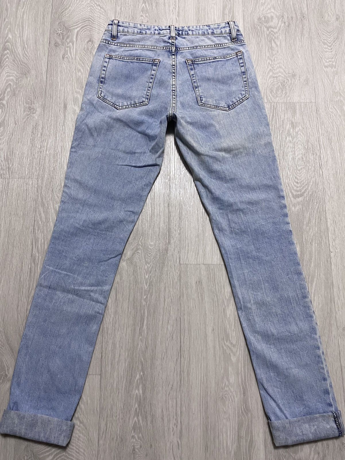 Acne Studios Women’s Acne Studios Flex S Silver Vint Bleached Denim Jeans Size 26" / US 2 / IT 38 - 23 Thumbnail