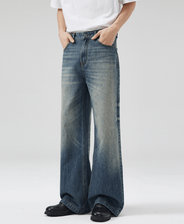 Japanese Brand × Jean American whisker gradient baggy jeans high street Size US 32 / EU 48 - 3 Thumbnail