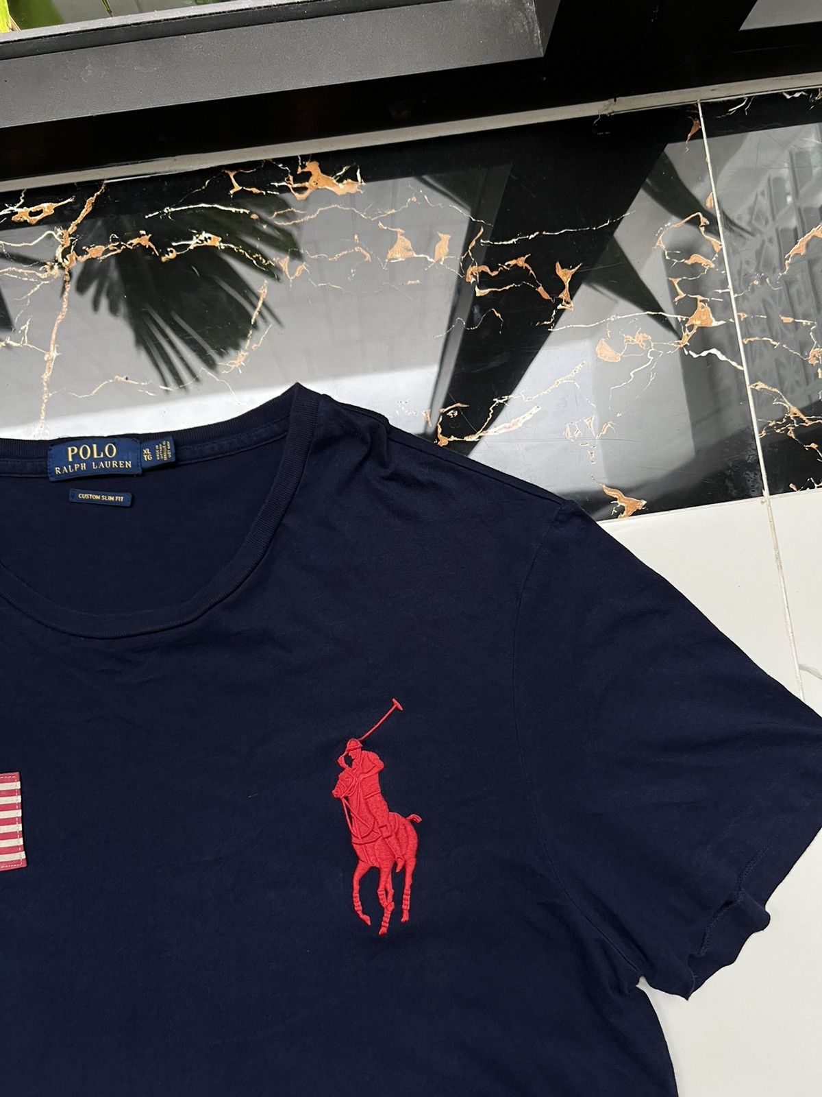 Polo Ralph Lauren × Vintage 90’s POLO RALPH LAUREN Y2K USA RARE TEE Size US XL / EU 56 / 4 - 2 Thumbnail