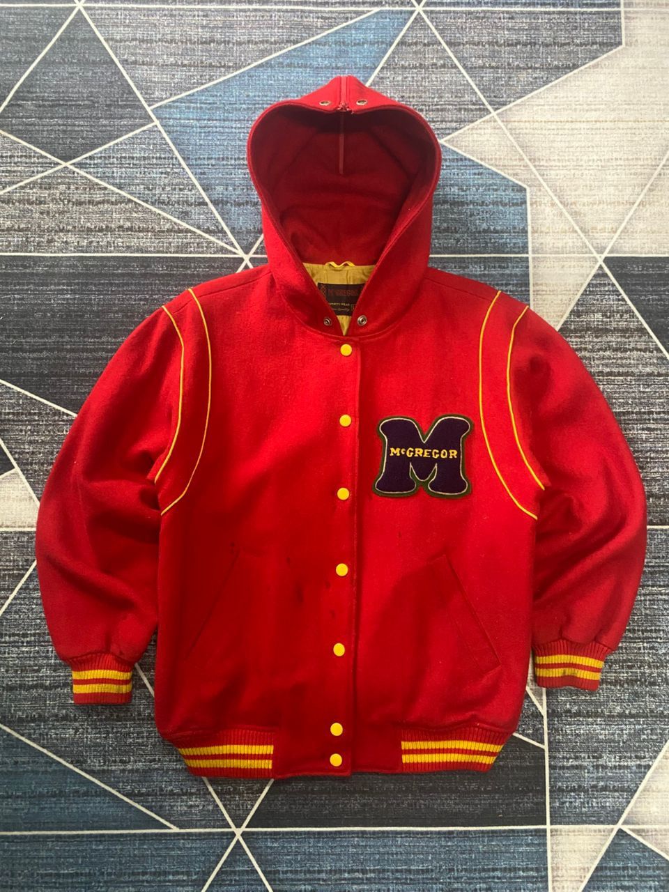 McGregor McGregor Hooded Varsity Jacket Size US M / EU 48-50 / 2 - 3 Thumbnail