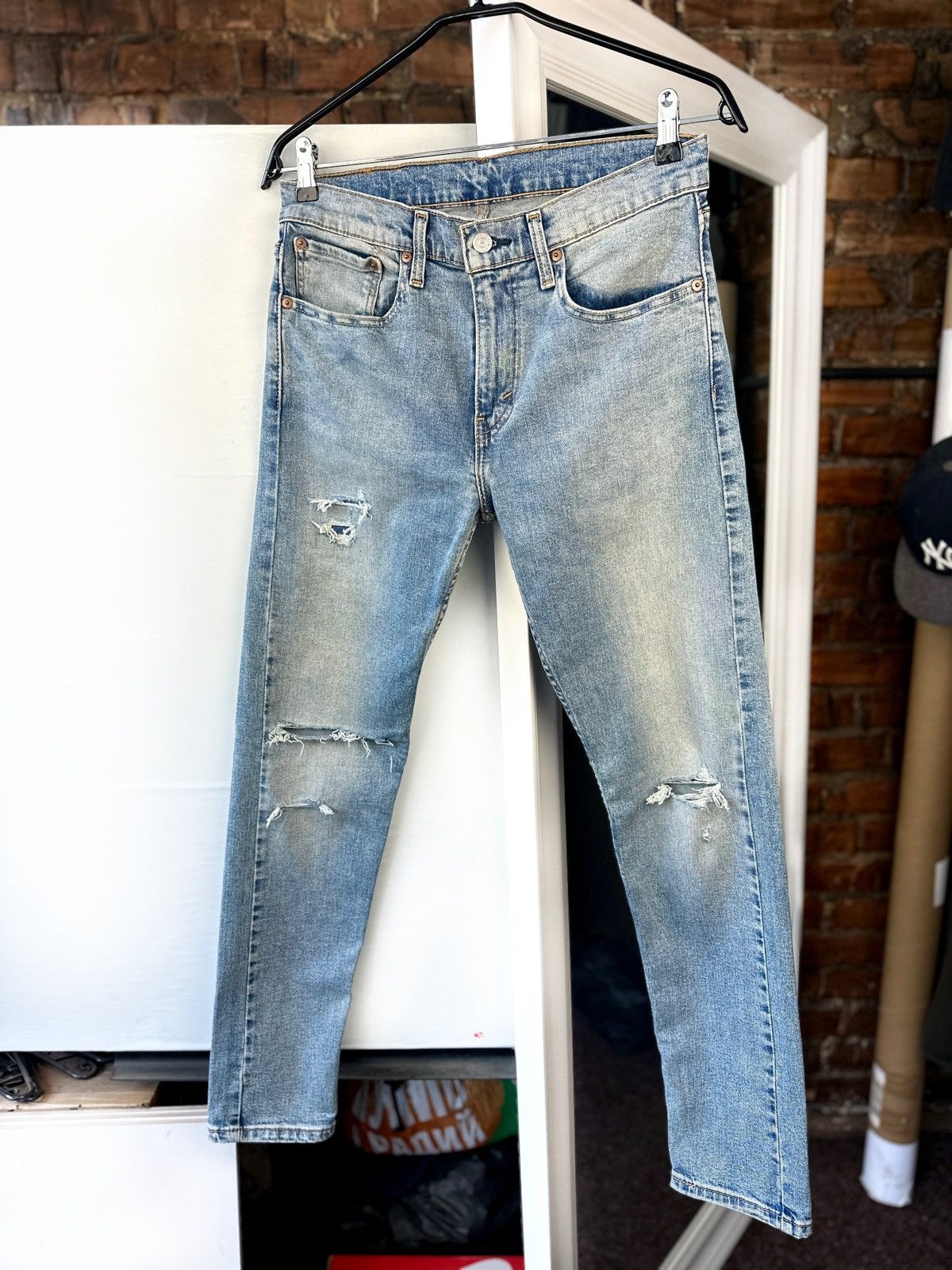 Levi's × Levi's Vintage Clothing Men’s Jeans Levi’s 512 Lo-Ball Blue Size: 31/32 Size US 31 - 4 Thumbnail