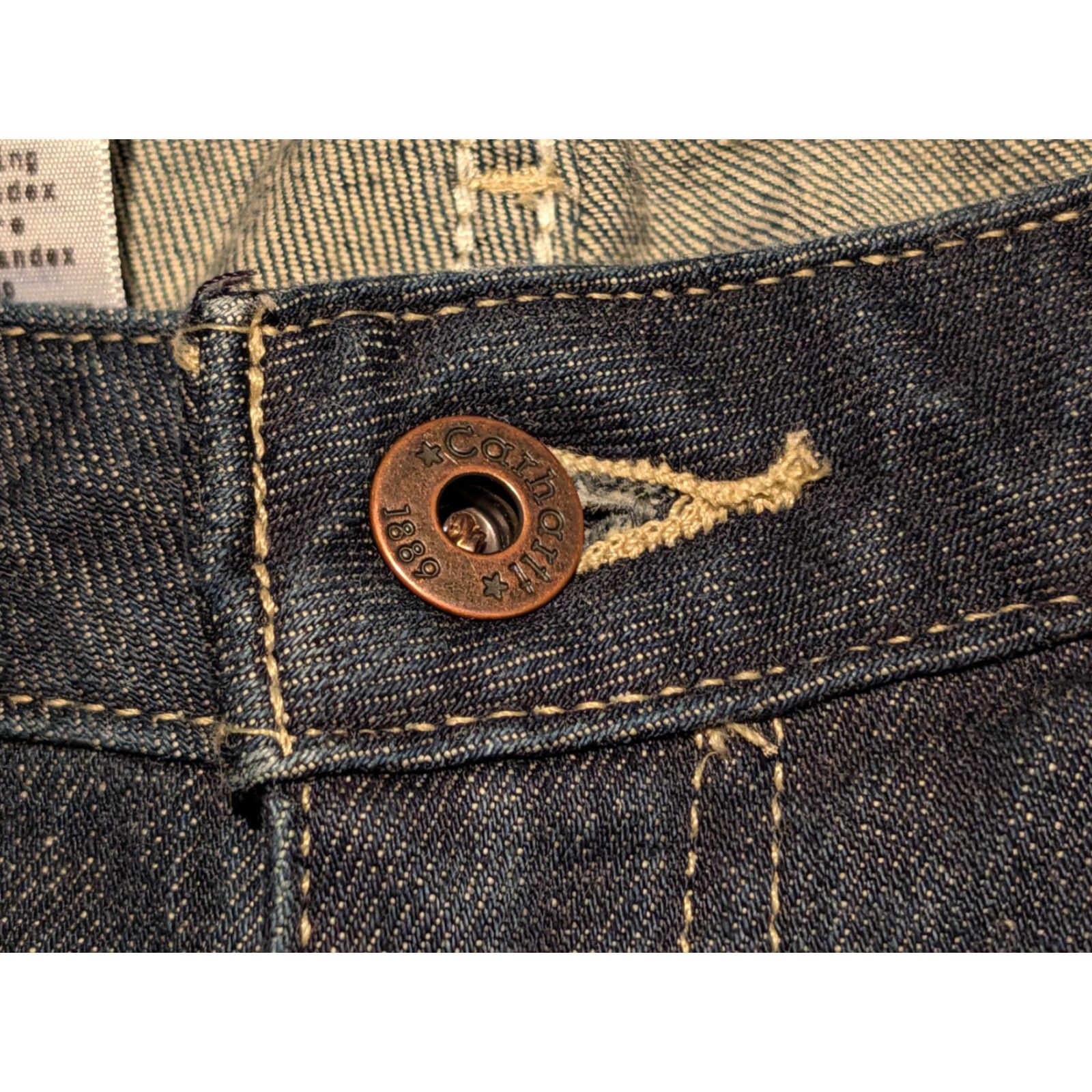 Carhartt Carhartt Jeans Dark Blue Straight Fit Stretch Denim Women’s 2X32 WB052 DKN EUC Size 26" / US 2 / IT 38 - 3 Thumbnail