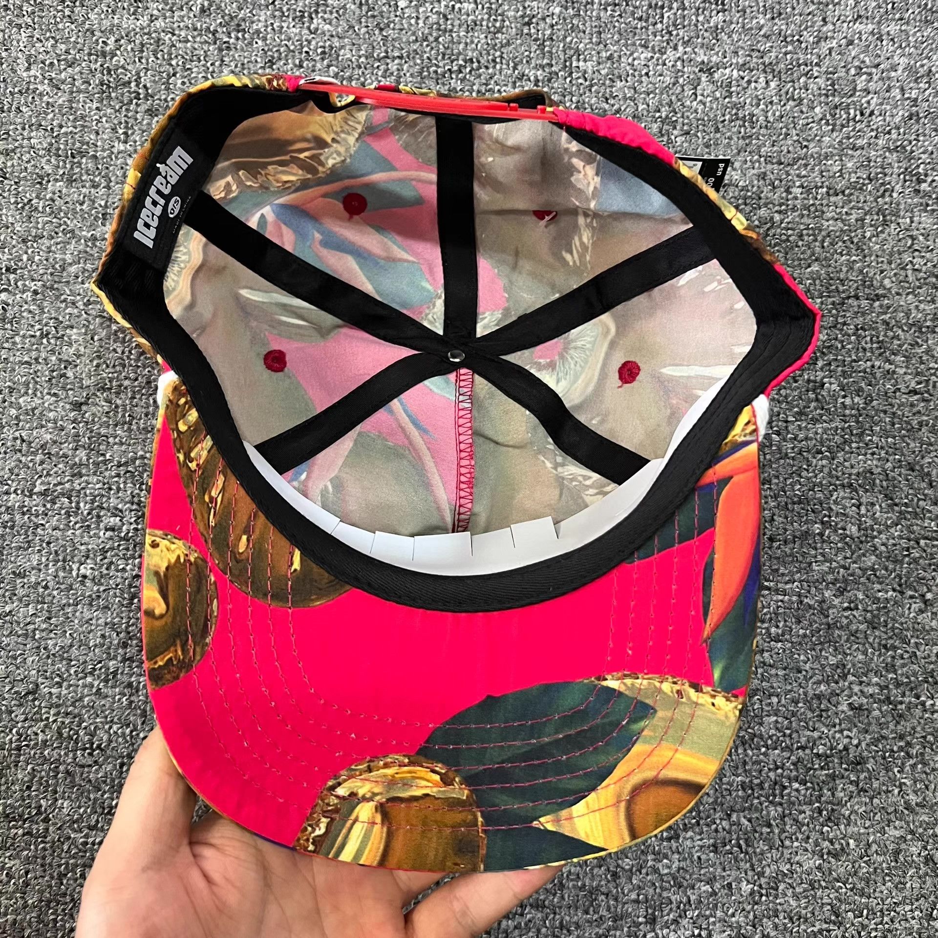 Billionaire Boys Club BBC ICECREAM Flying Dog Flat Brim Baseball Cap Q7 Size ONE SIZE - 5 Thumbnail