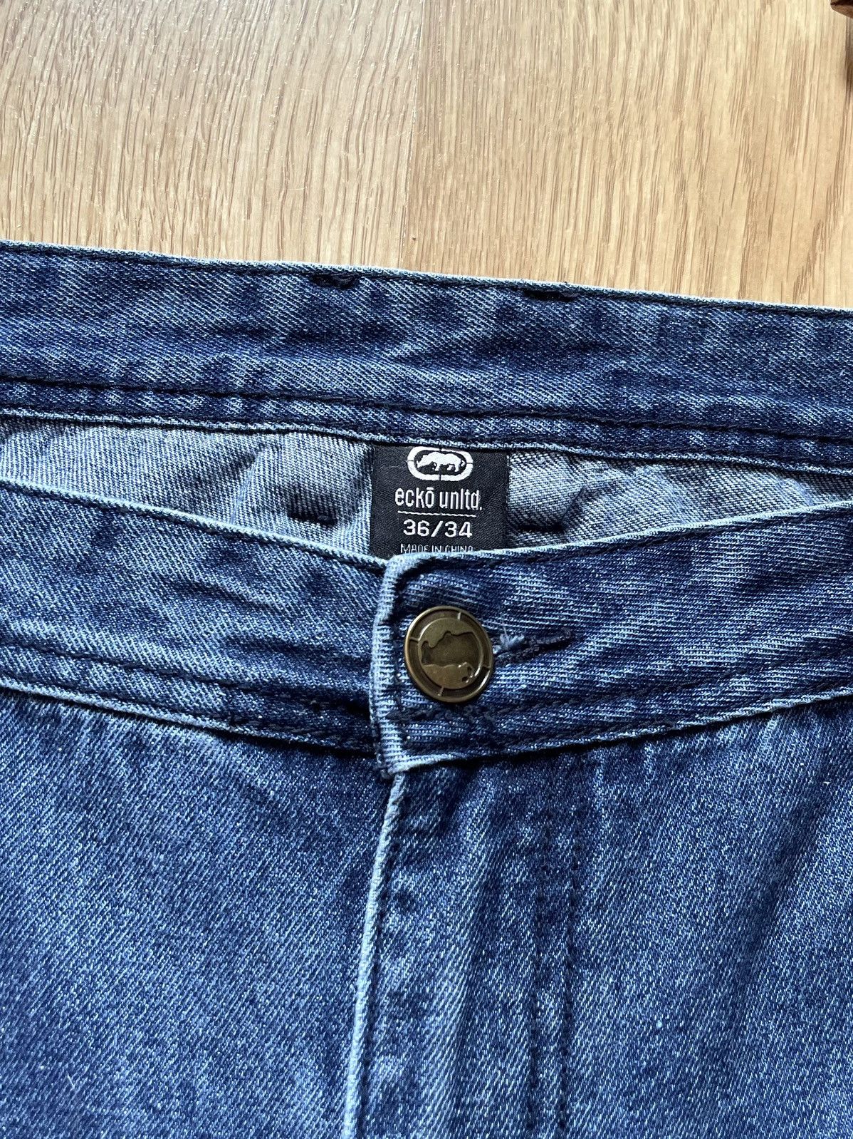 Ecko Unltd. Y2K Vintage Ecko Unltd Embroidered Baggy Denim Jeans Size US 36 / EU 52 - 9 Thumbnail