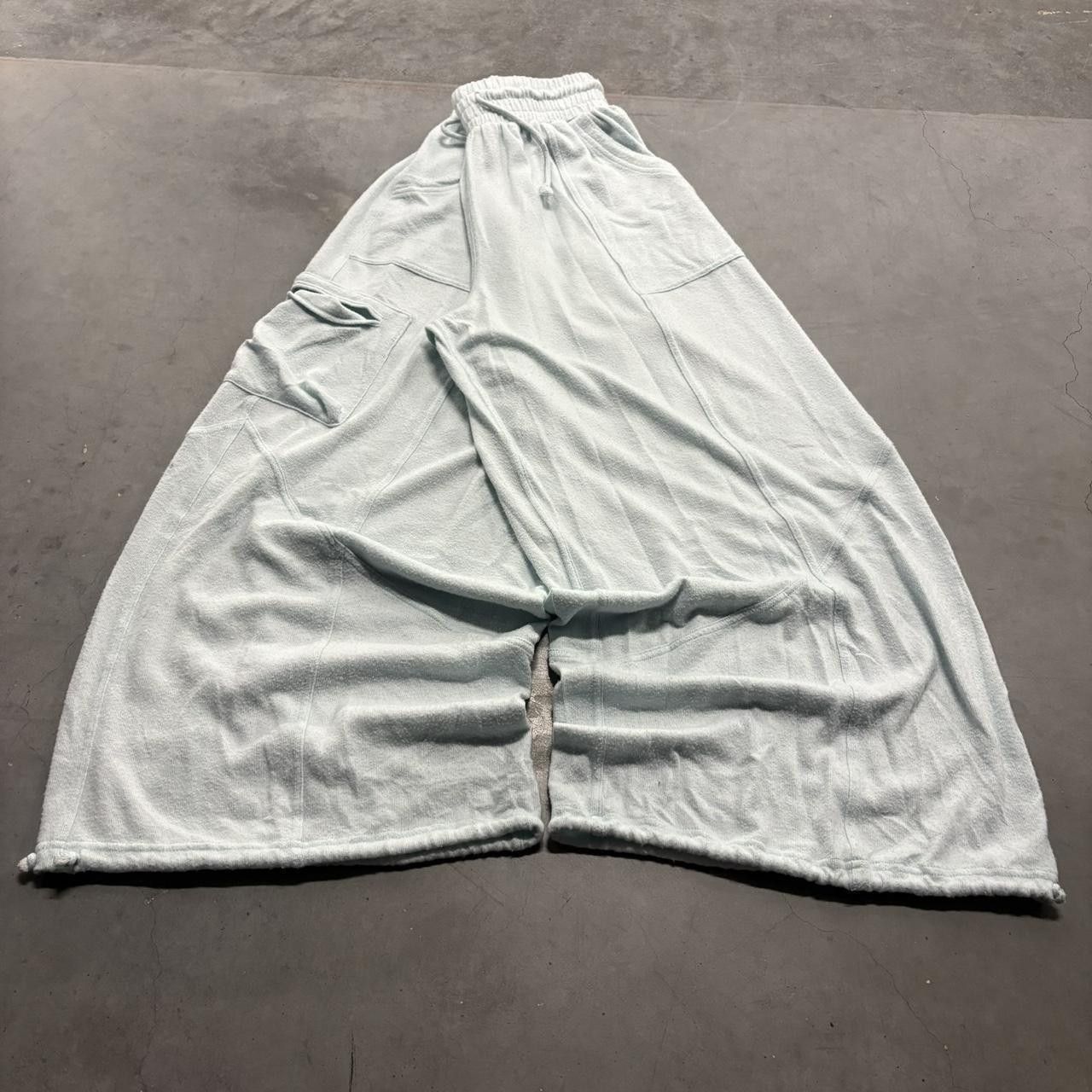 Vintage Crazy Vintage Y2K/2000s Super Baggy Wideleg Baby Blue Loungewear Sweatpants! Size US 32 / EU 48 - 2 Thumbnail
