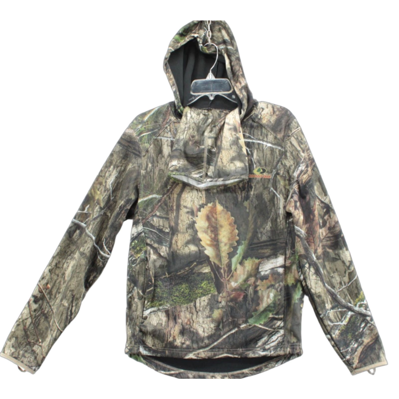 Vintage Mossy Oak Hoodie Mens S Woodland Camo Pullover Face Hood Hunting Lightweight Size US S / EU 44-46 / 1 - 1 Thumbnail