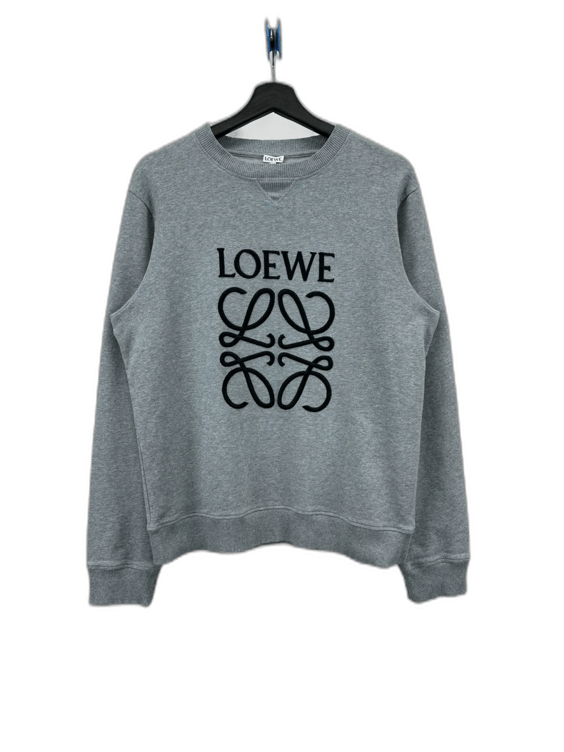 Loewe Loewe Gray Embroidered Logo Sweatshirt Size M-yf Size US M / EU 48-50 / 2 - 1 Thumbnail