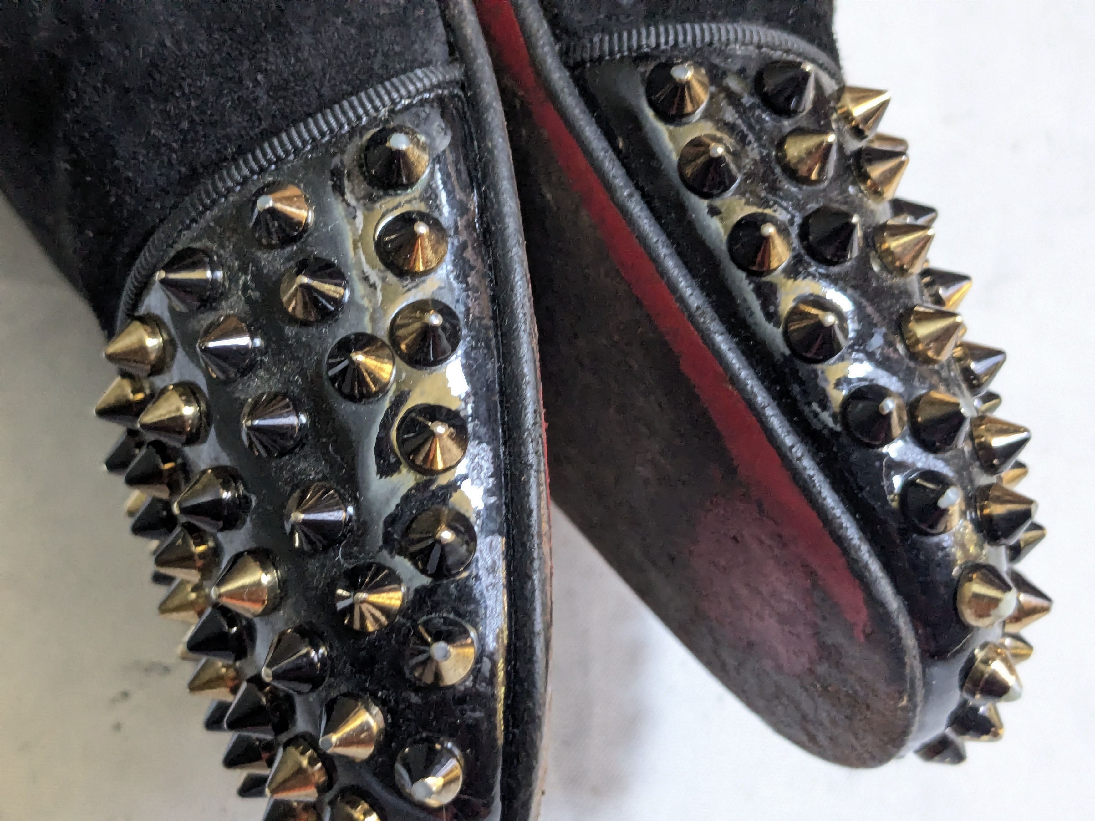 Christian Louboutin Christian Louboutin Spike Loafers Black Suede 9 42 Size US 9 / EU 42 - 6 Thumbnail