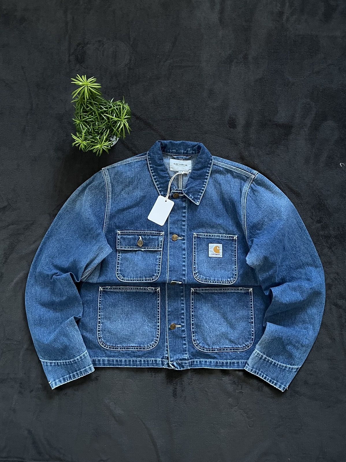 Carhartt Michigan Chore Coat Jacket Denim Drip Y2K Outdoor
