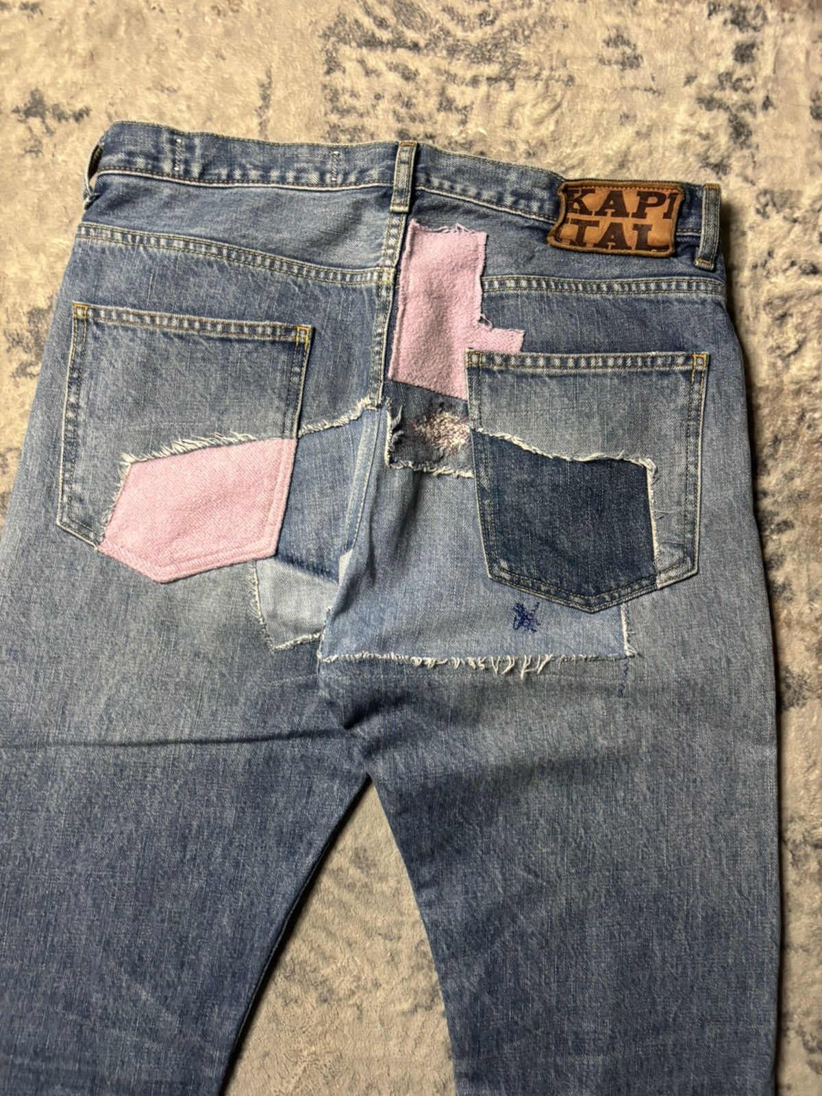 Kapital Kapital Kountry Gypsy Okabilly Patchwork Smiley Denim Size US 34 / EU 50 - 6 Thumbnail