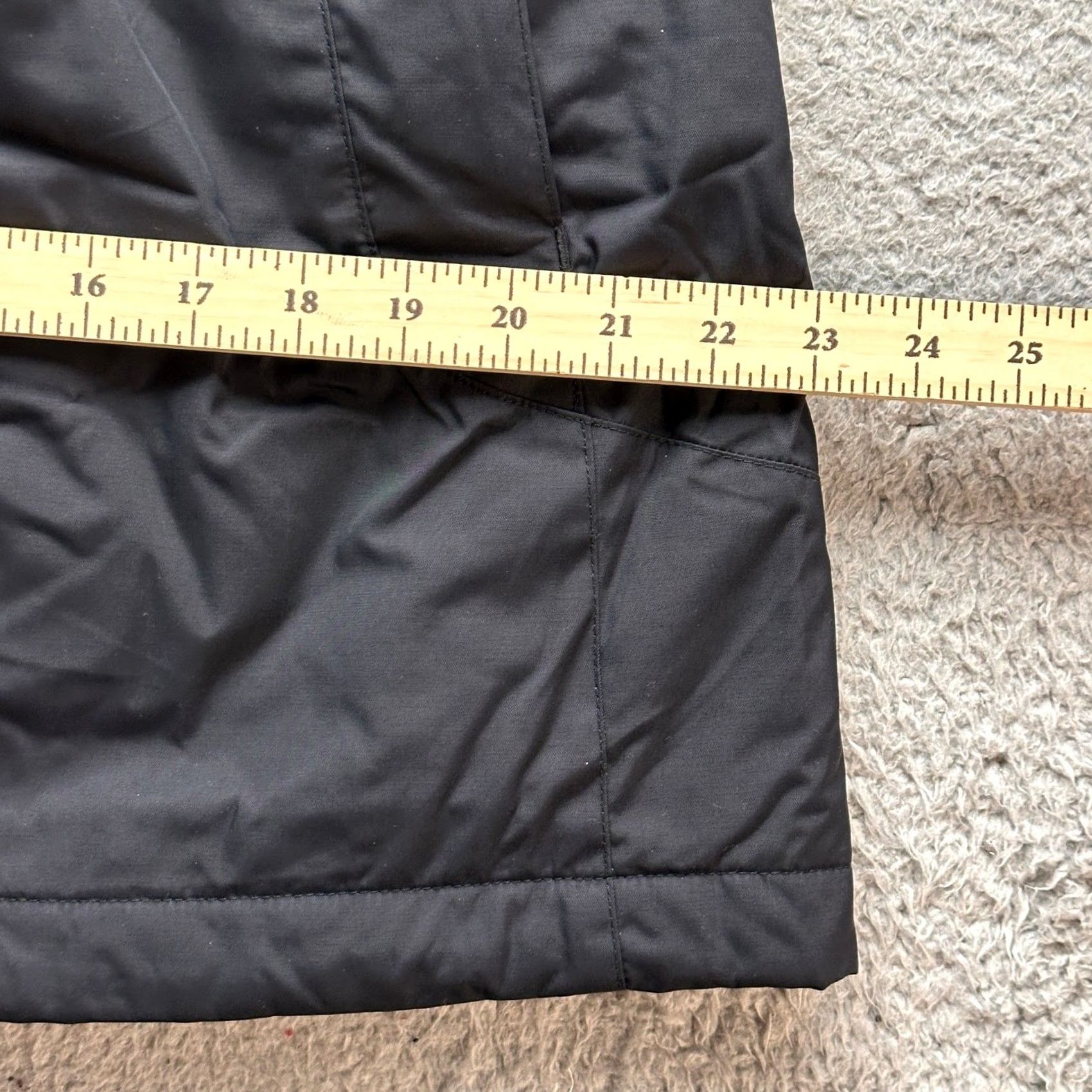 Vintage LL Bean 271139 Winter Warmer Coat Womens Medium Black Hooded Jacket Fleece Parka Zip Snap Mens? Size M / US 6-8 / IT 42-44 - 6 Thumbnail