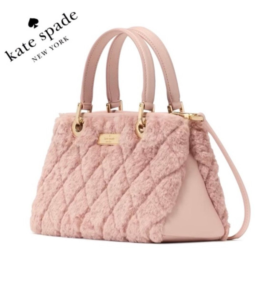 NWT KATE SPADE Carey Faux Fur‎ Small Sullivan Satchel