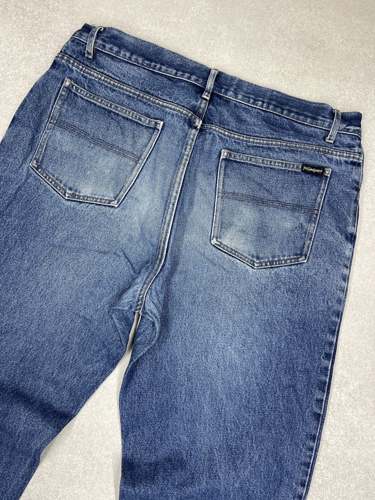 Yves Saint Laurent Vintage Yves Saint Laurent Denim Jeans Blue Y2K Size US 38 / EU 54 - 3 Thumbnail