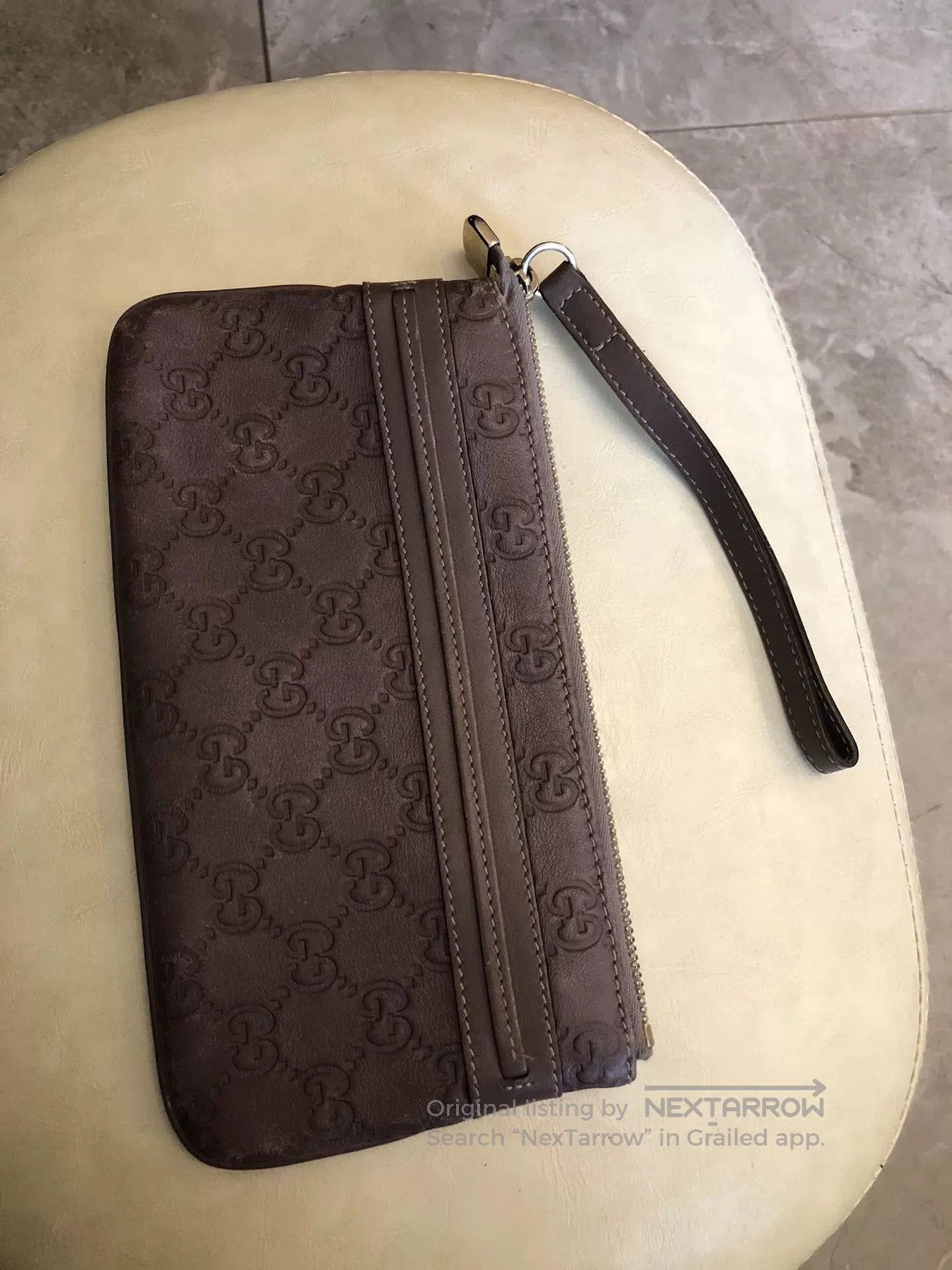 Gucci Gucci Leather Clutch Wristlet Bag. Size ONE SIZE - 2 Thumbnail
