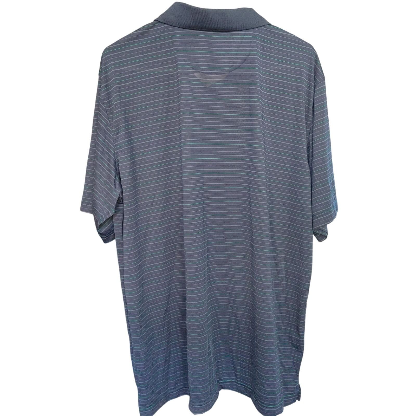 Other Tommy Amour Men's XL Blue/Green/Purple Striped Polo Shirt Size US XL / EU 56 / 4 - 2 Thumbnail