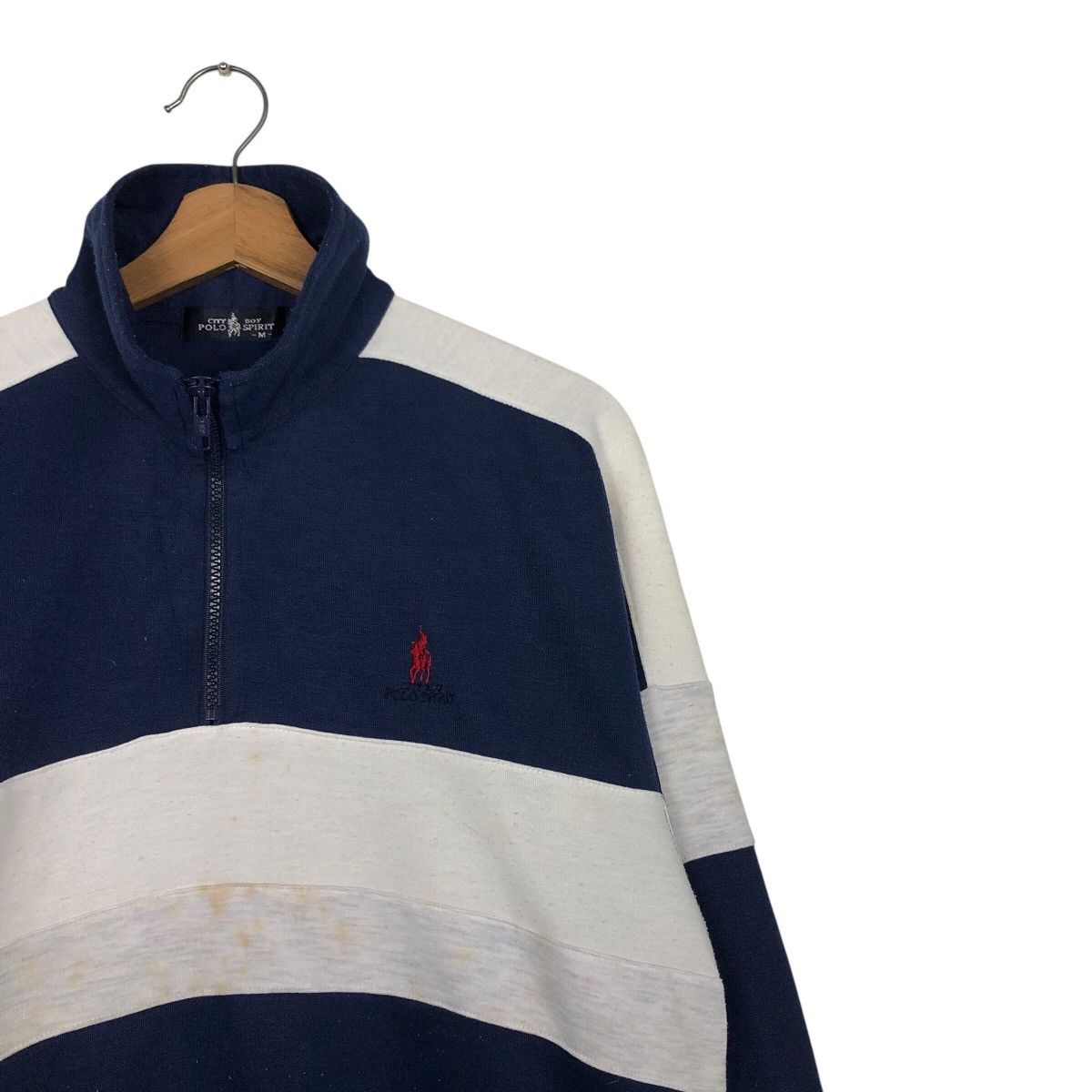 Japanese Brand 📌Vintage Half Zipper Anorak Sweatshirt Collar Polo Spirit Size US M / EU 48-50 / 2 - 7 Thumbnail