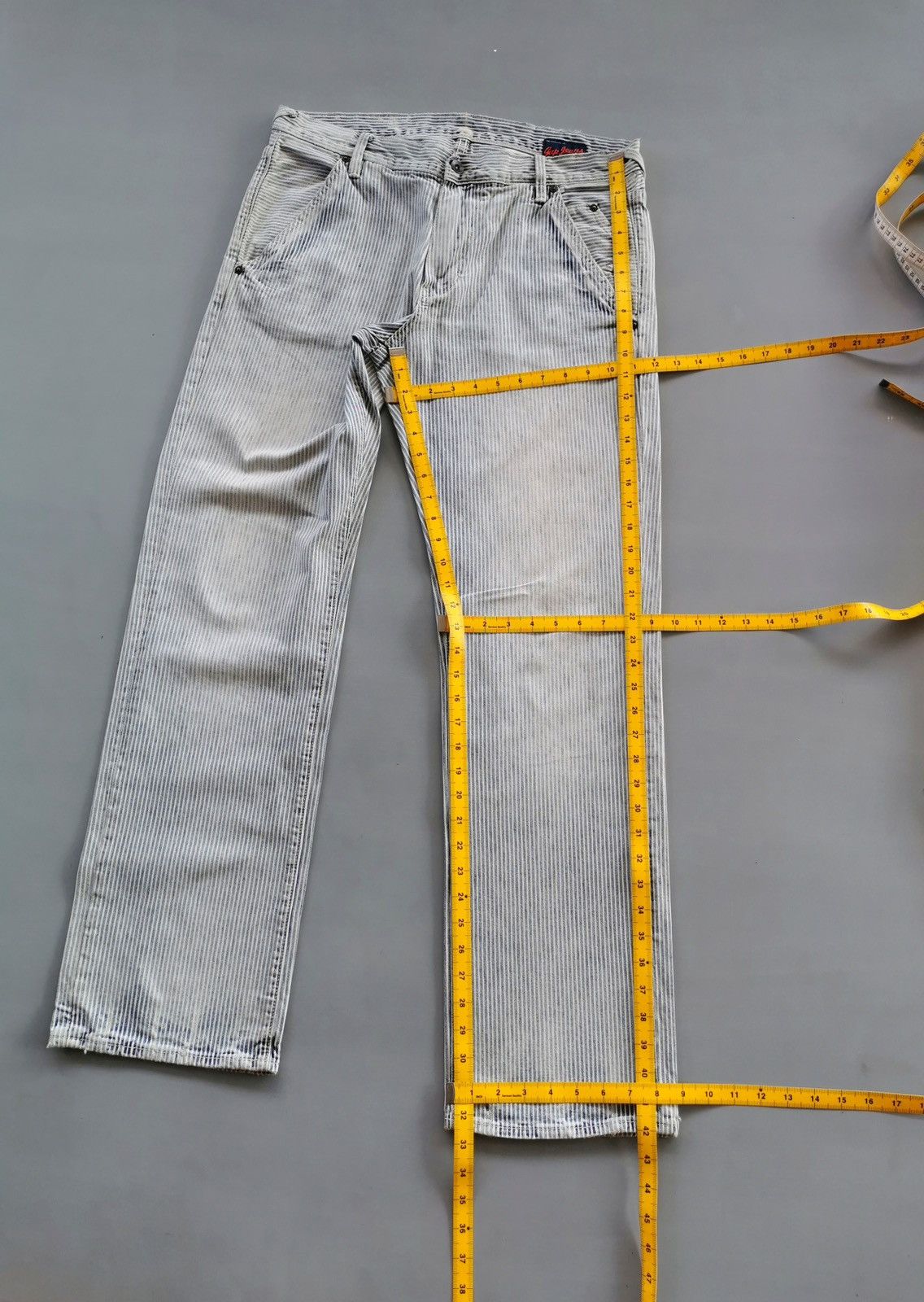 Gap Vintage Gap Stripe Distressed Denim Jeans Size US 34 / EU 50 - 15 Thumbnail