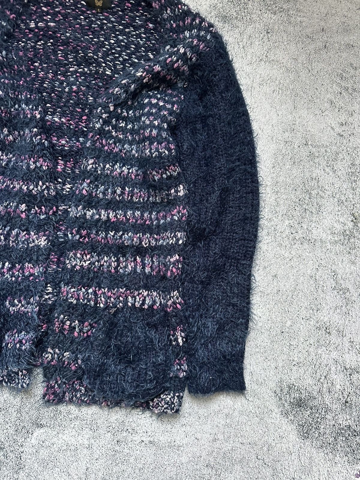 Japanese Brand Faux Fur Sweater Purple Fit Junya Watanabe Style Size S / US 4 / IT 40 - 5 Thumbnail