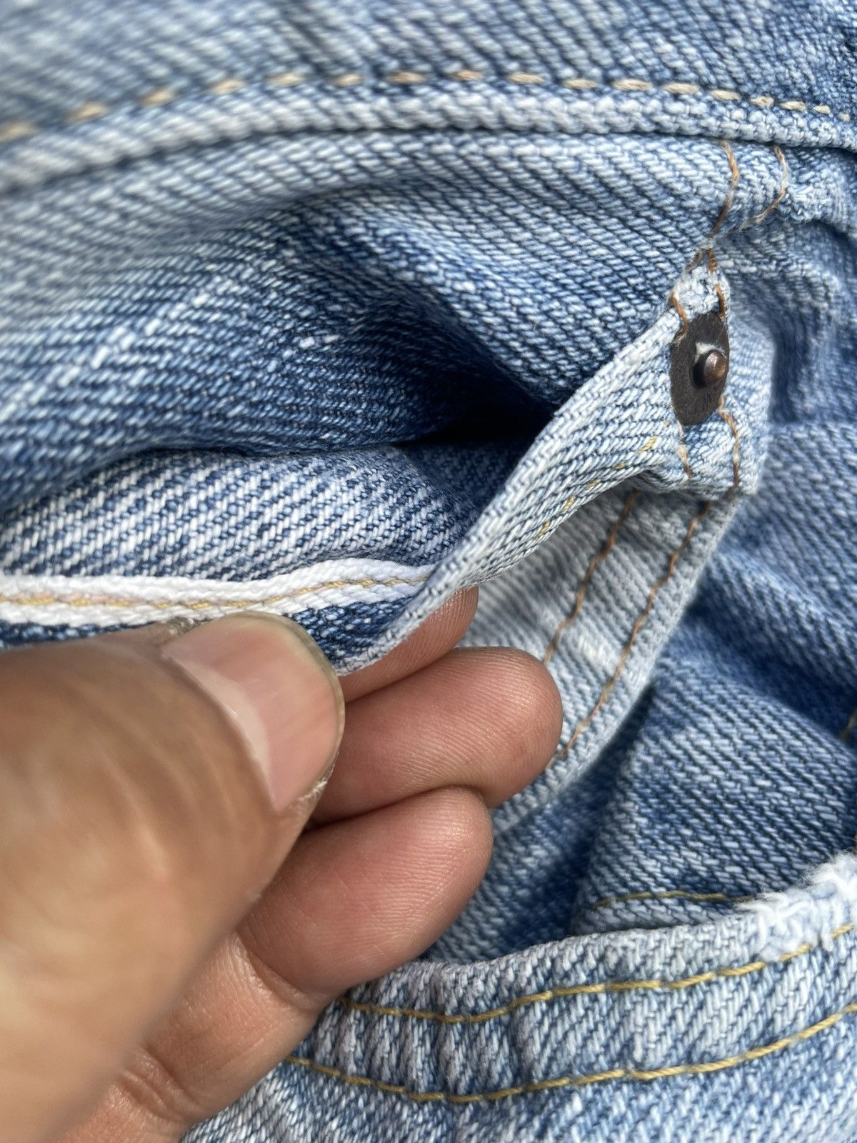 Edwin Vintage Edwin 505ZX Selvedge Distresed Jeans Size US 36 / EU 52 - 25 Thumbnail