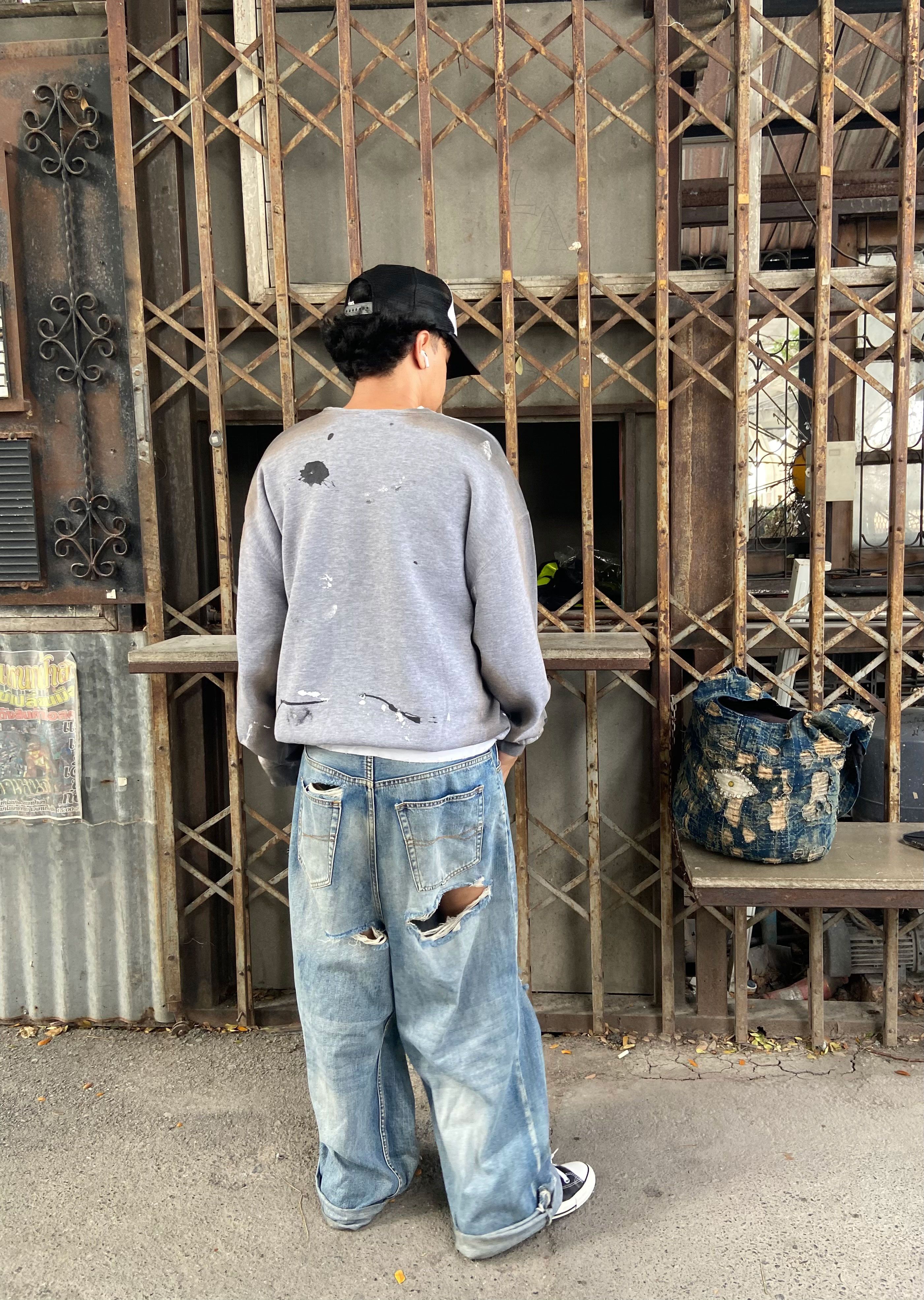 Russell Athletic 90s FUCK NEBRASKA THRASHED Russell Sweatshirt Size US XL / EU 56 / 4 - 16 Thumbnail