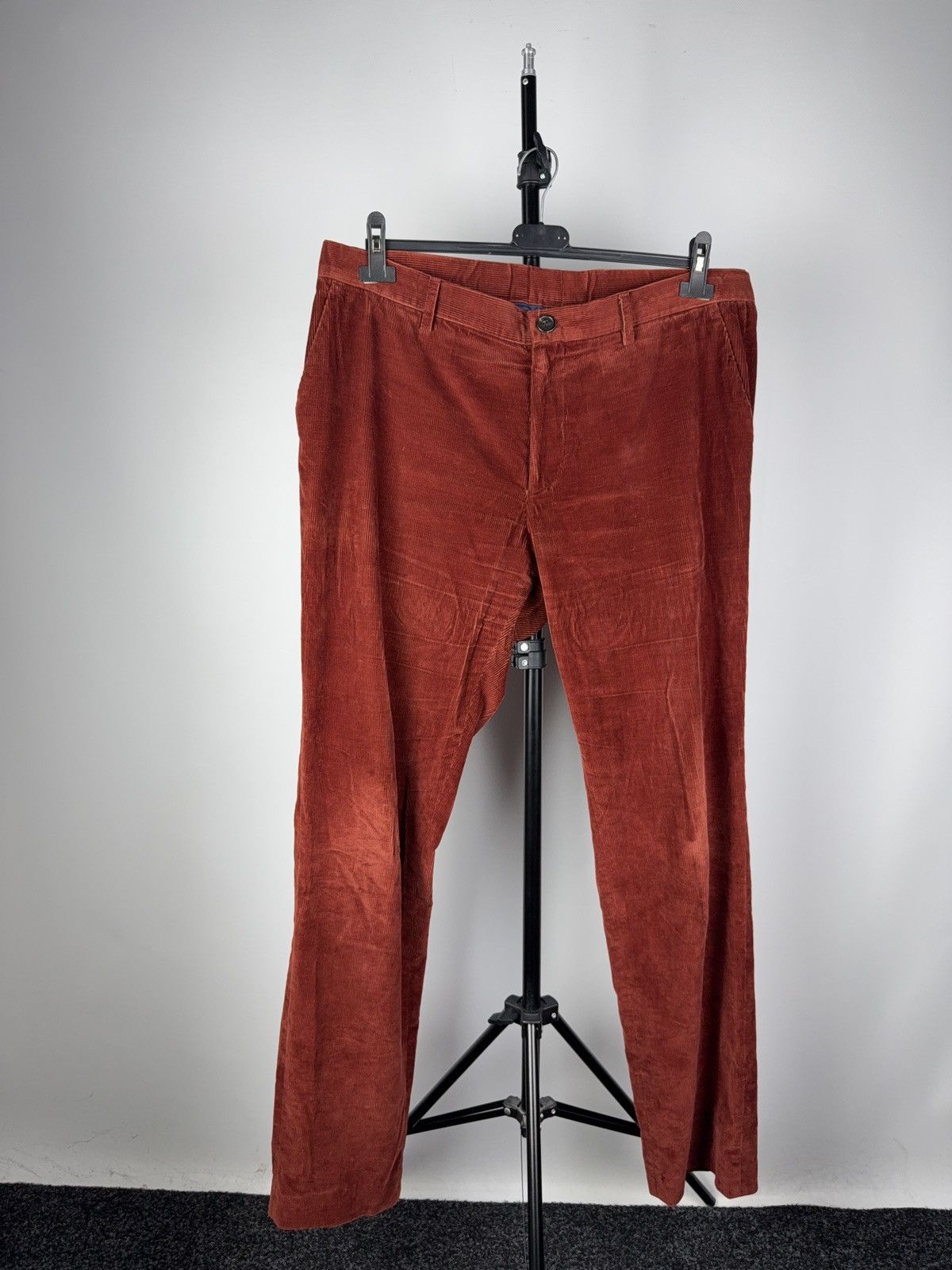 Etro Luxury Etro Slim Fit Corduroy Pants Rust Red Italian Luxury Size US 36 / EU 52 - 2 Thumbnail