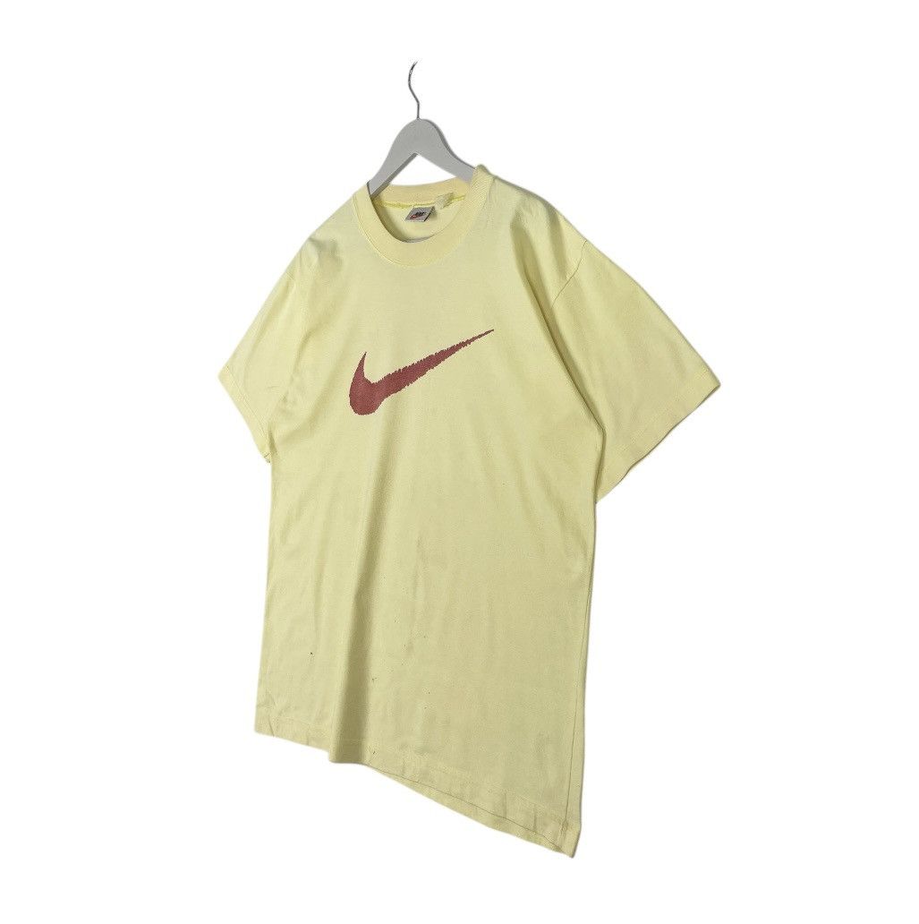 Designer × Vintage vintage 00s neutral nike T-shirt small cotton - yellow Size US M / EU 48-50 / 2 - 2 Thumbnail