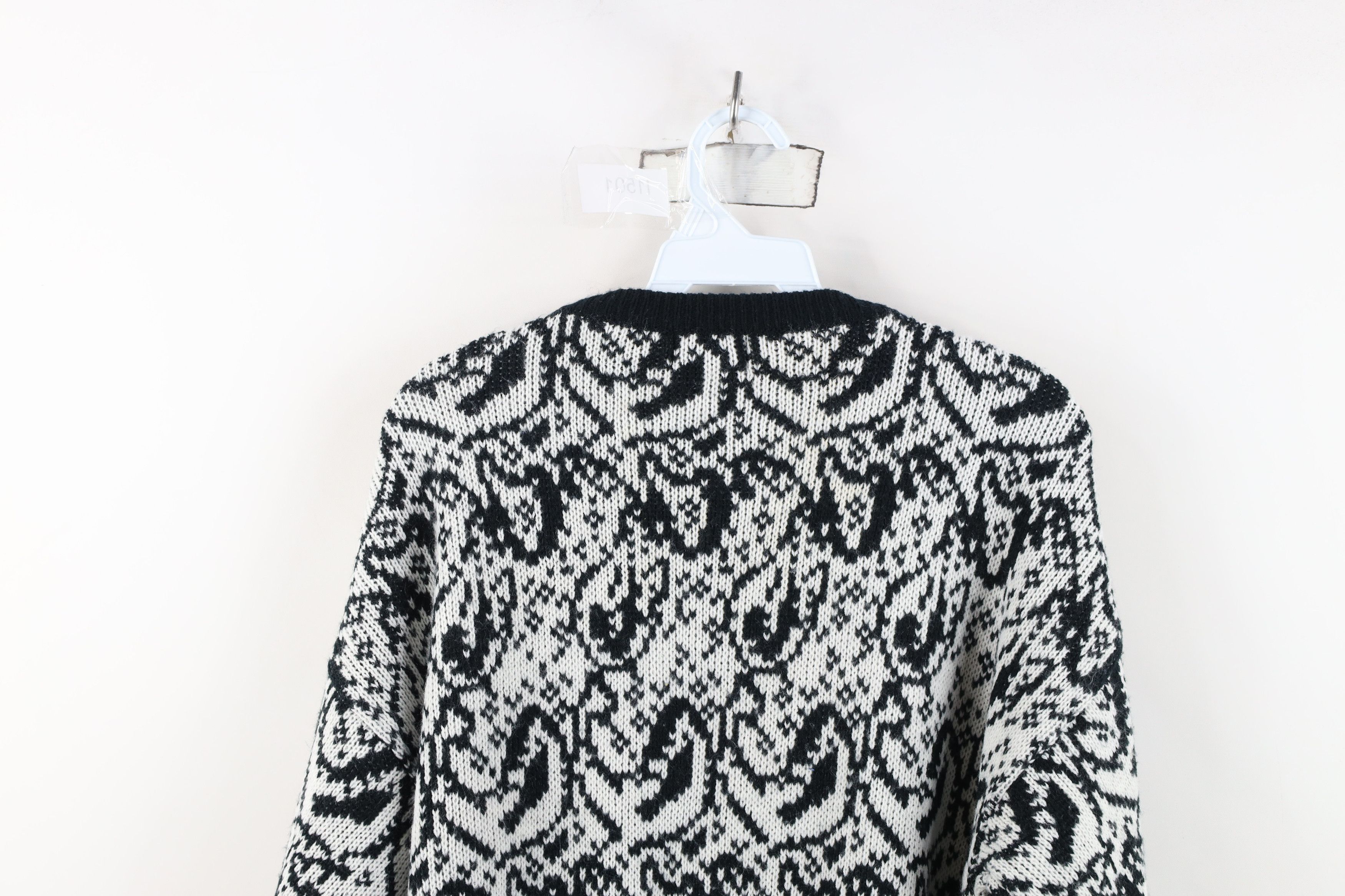 Vintage Vintage 90s Streetwear Paisley All Over Print Knit Sweater Size M / US 6-8 / IT 42-44 - 9 Thumbnail