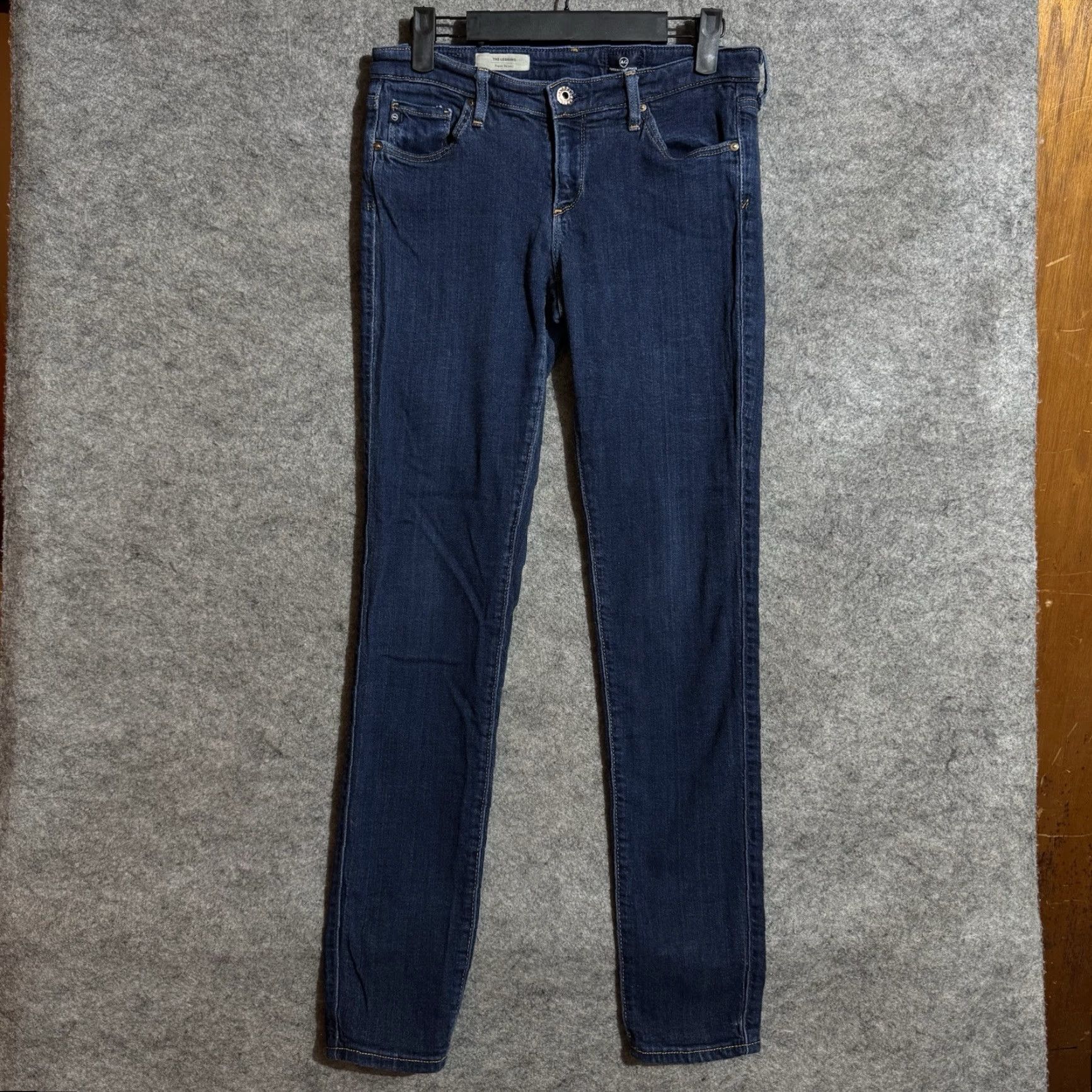 Vintage AG Adriano Goldschmied Legging Jeans Women 28R Super Skinny Stretch Chic 2010s Size 28" / US 6 / IT 42 - 2 Thumbnail