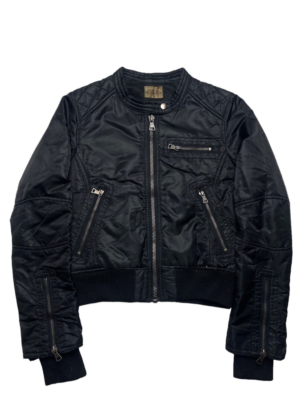 image of 14Th Addiction x Kmrii 2000S G.o.a - Biker Jacket in Black, Men's (Size Small)