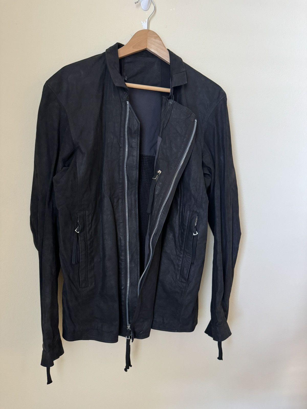 Boris Bidjan Saberi Boris Bidjan Saberi J5 Leather Jacket Black XL Size US XL / EU 56 / 4 - 5 Thumbnail