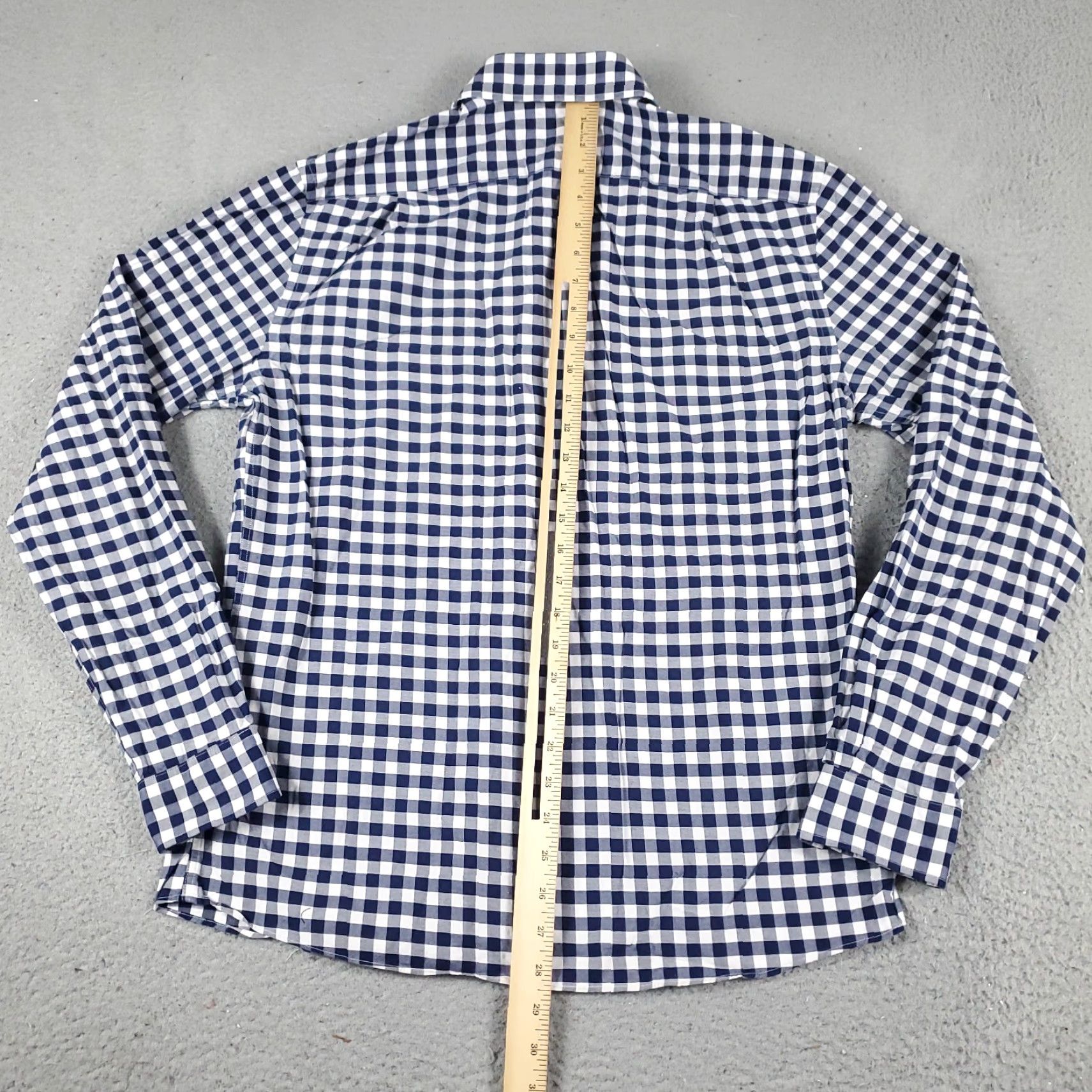 Tommy Hilfiger Tommy Hilfiger Shirt Mens Large Blue Check Button-Up Long Sleeve Casual Collared Cotton Classic Preppy Size US L / EU 52-54 / 3 - 3 Thumbnail
