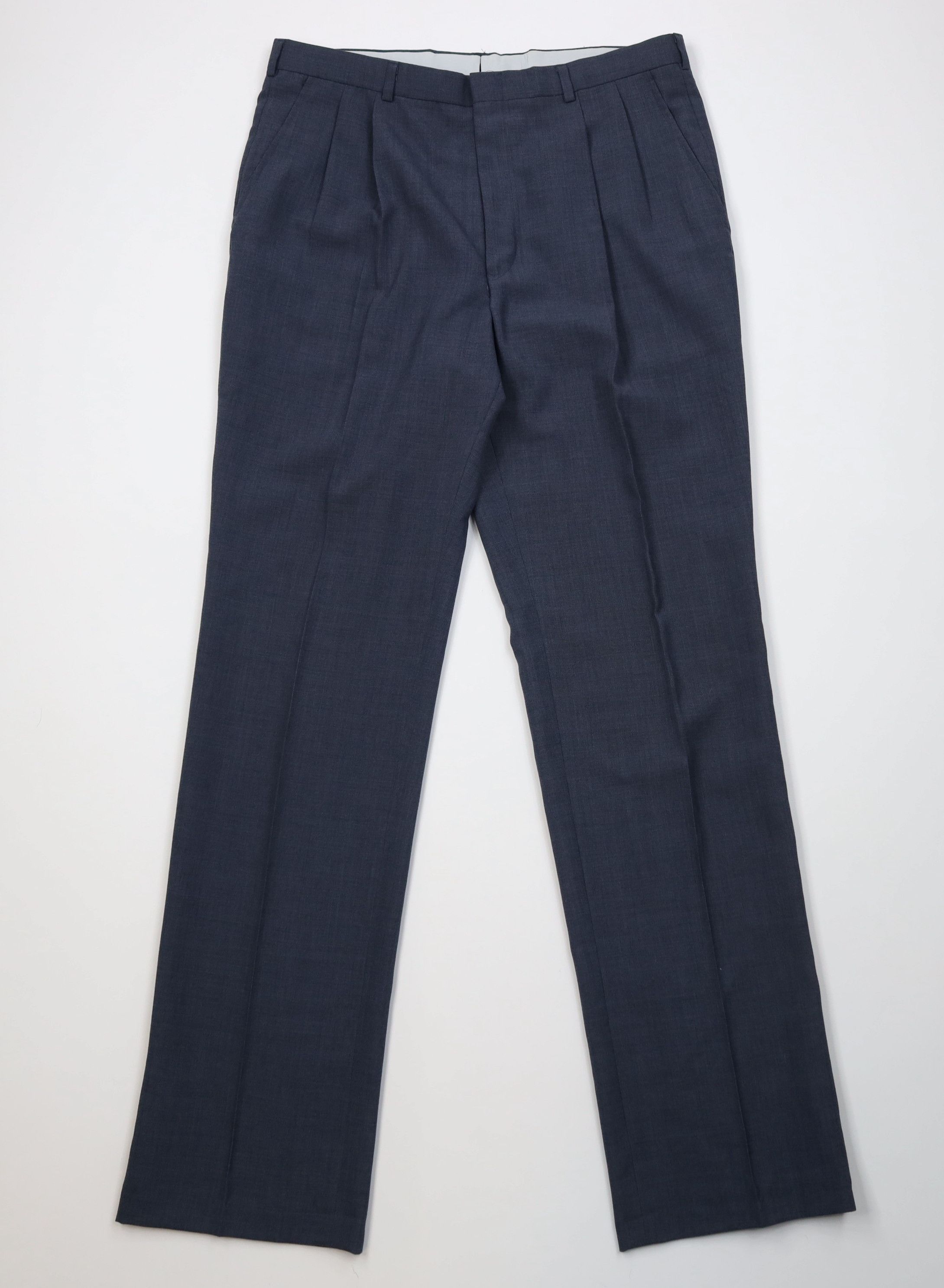 Vintage Vintage 70s Streetwear Wool Knit Wide Leg Chino Pants USA Size US 34 / EU 50 - 1 Thumbnail