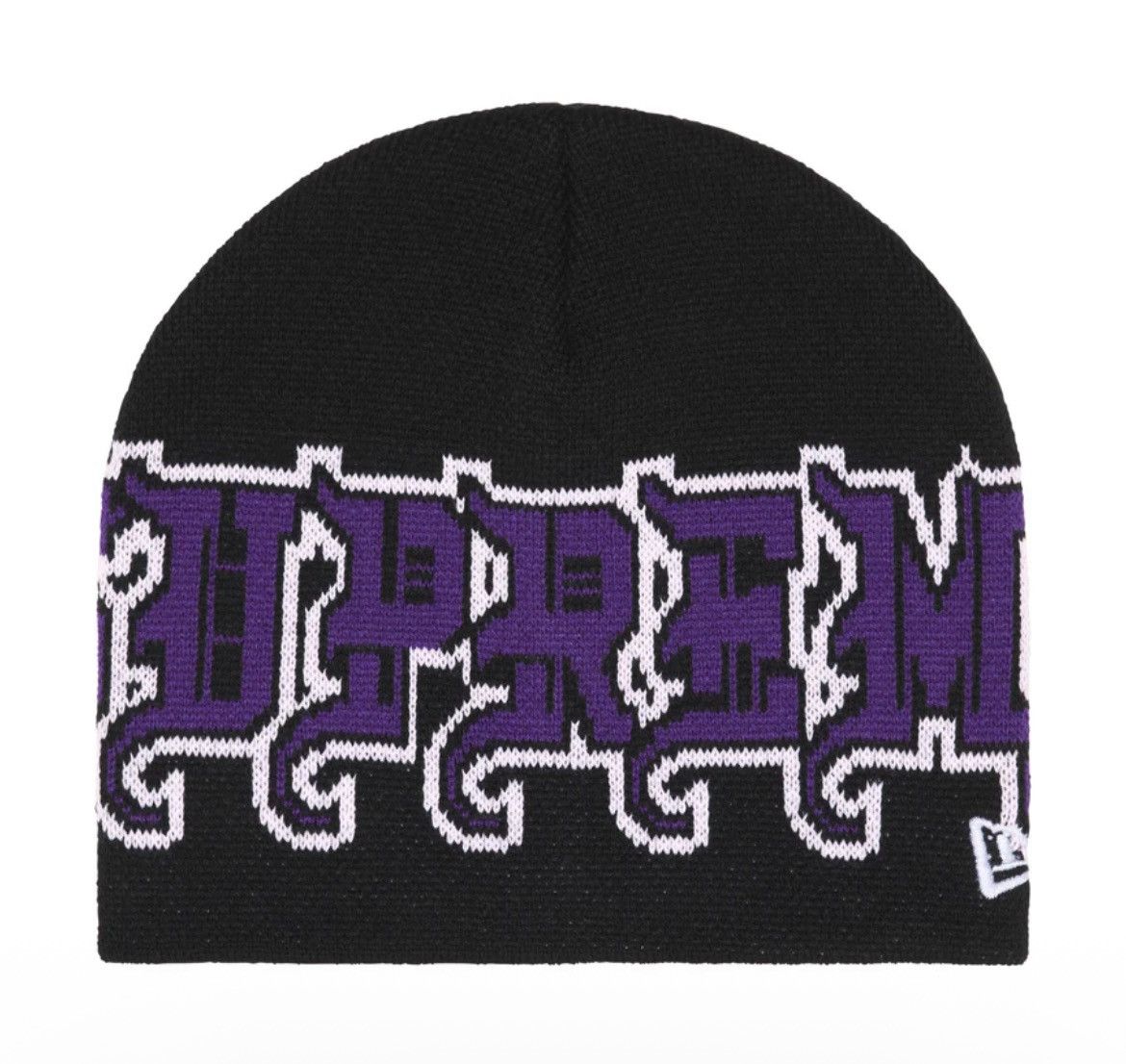 New Era × Supreme Supreme New Era Outline Beanie Black FW25 Size ONE SIZE - 1 Thumbnail
