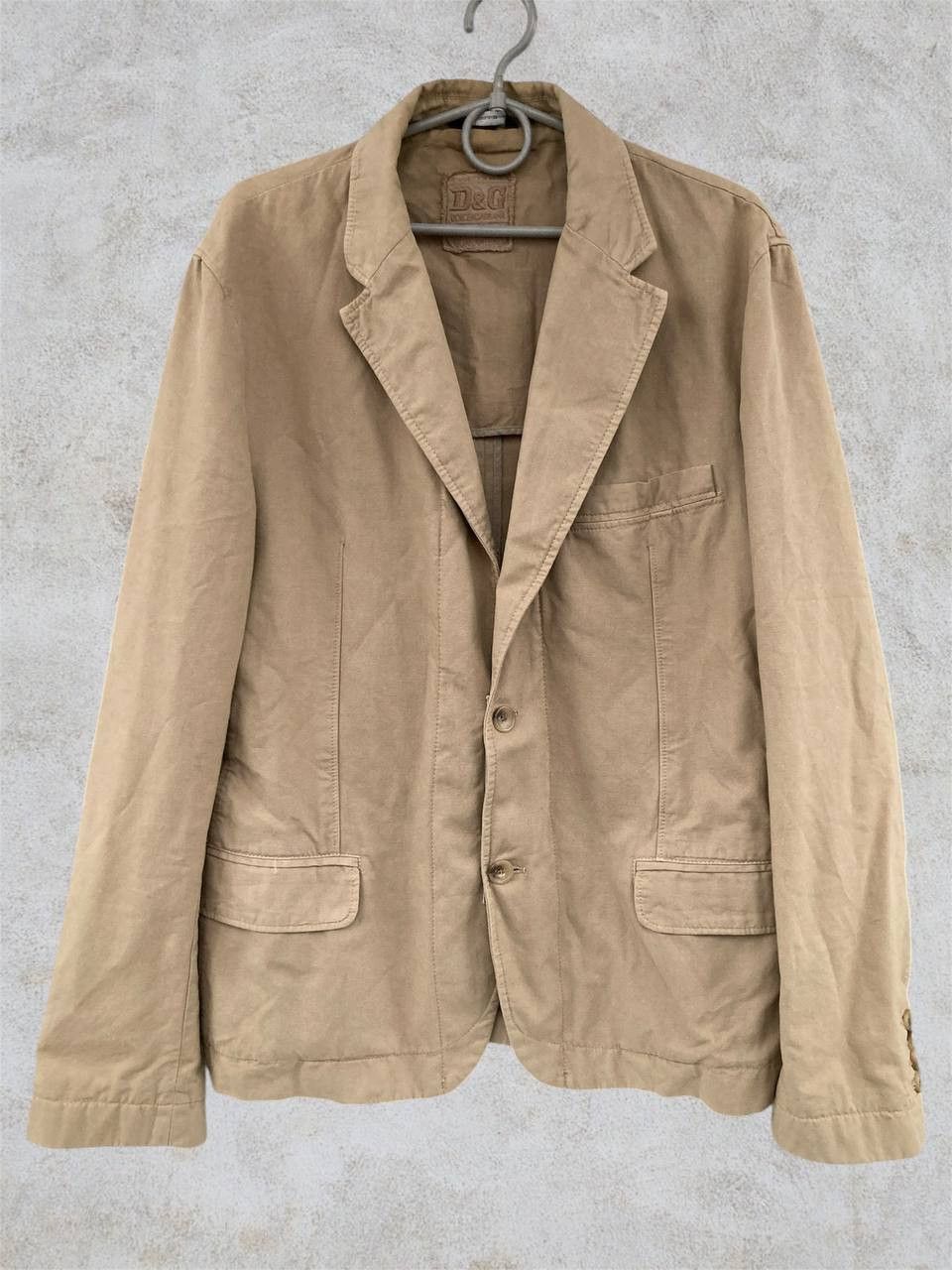 Dolce & Gabbana Dolce gabbana jacket mens beige vintage Tailored Jacket old Size 54L - 1 Thumbnail
