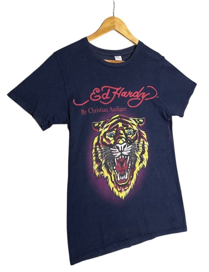 Ed Hardy × Vintage Ed Hardy by Christian Audigier Vintage Tiger Print Tee Size US S / EU 44-46 / 1 - 3 Thumbnail