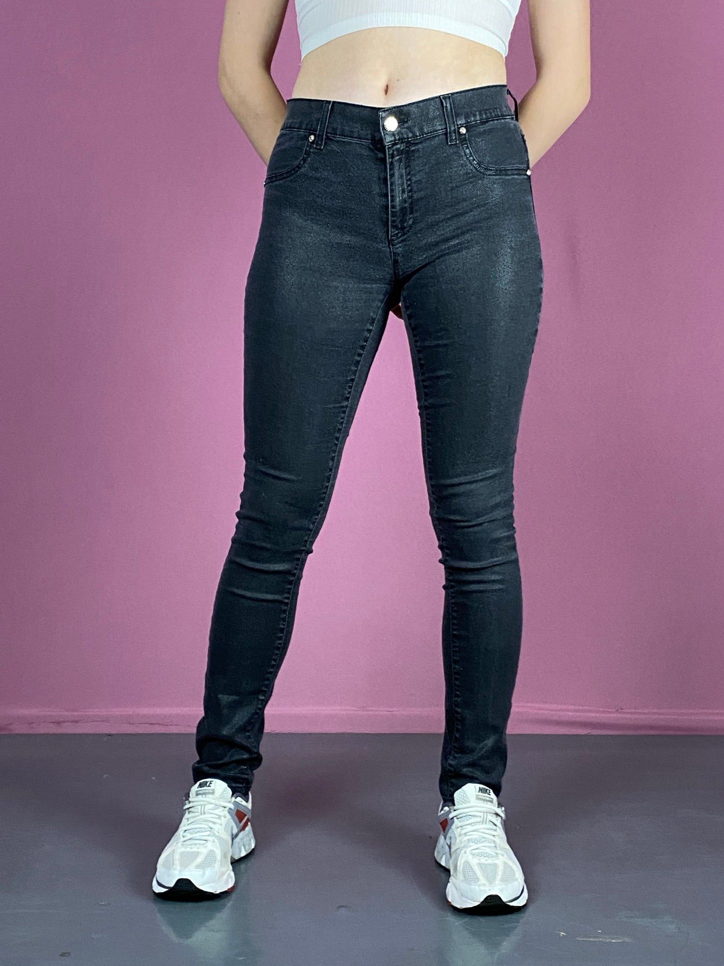 Versace × Vintage Versace Vintage Women's Skinny Jeans - 26 Size 26" / US 2 / IT 38 - 2 Thumbnail