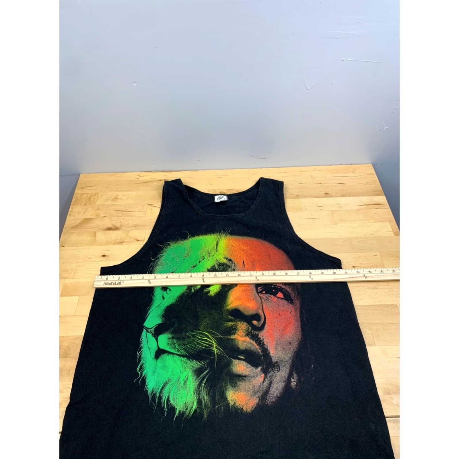 Vintage VINTAGE Bob Marley Tank Top Mens L Black Lion Rasta Zion Reggae Y2K 11921 Size US L / EU 52-54 / 3 - 4 Thumbnail