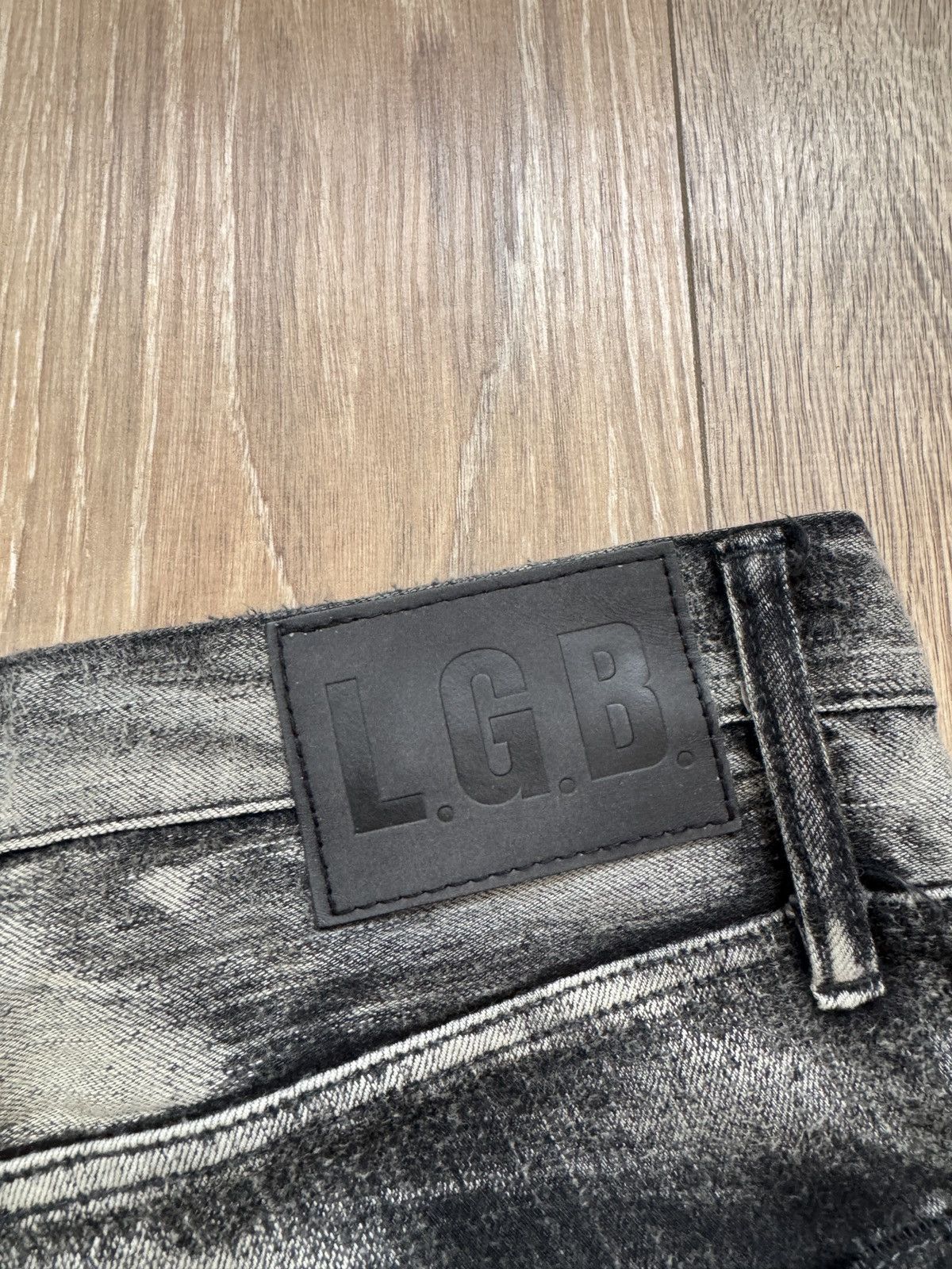 Le Grande Bleu (L.G.B.) L.G.B Lazy S-Wolf Bootcut Jeans Paint Bleach Size US 36 / EU 52 - 9 Thumbnail