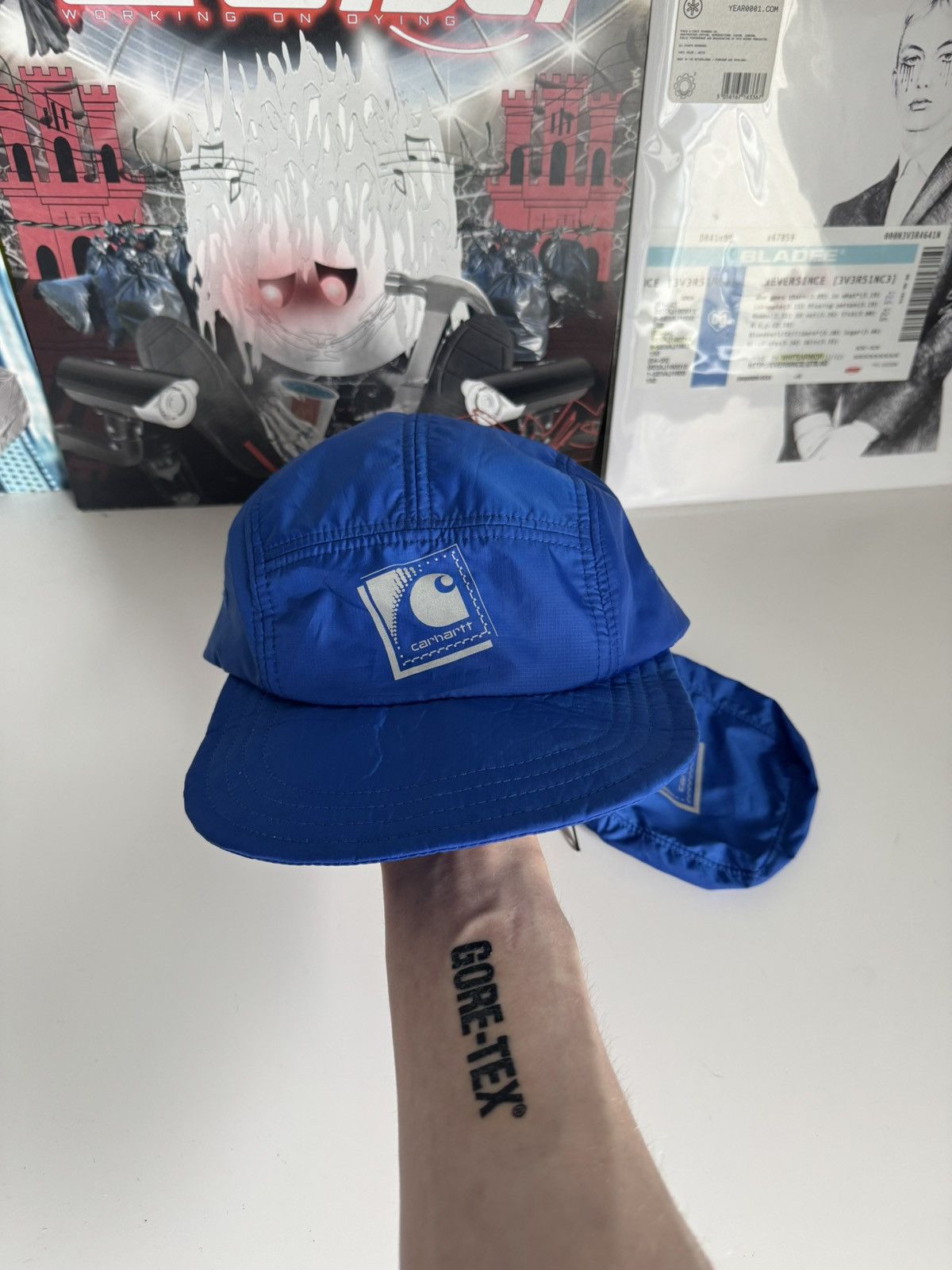Carhartt × Carhartt Wip × Goretex BNWT Carhartt packable cap Gore-tex with removable pocket Size ONE SIZE - 4 Thumbnail