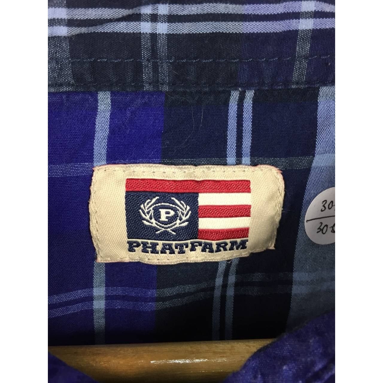 Phat Farm × Vintage Phat Farm Original Flava OG 90s Hip Hop Style Plaid Shirt Size US XXL / EU 58 / 5 - 11 Thumbnail
