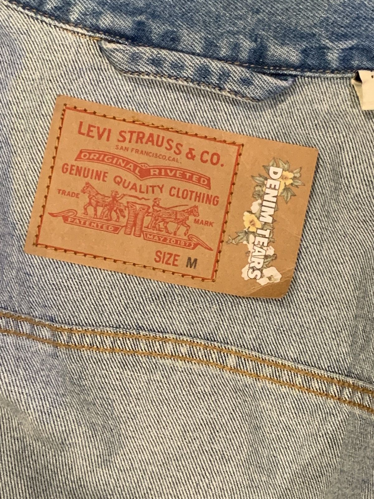 DENIM TEARS × Levi's Denim Tears Light Blue Jacket Size US M / EU 48-50 / 2 - 3 Thumbnail