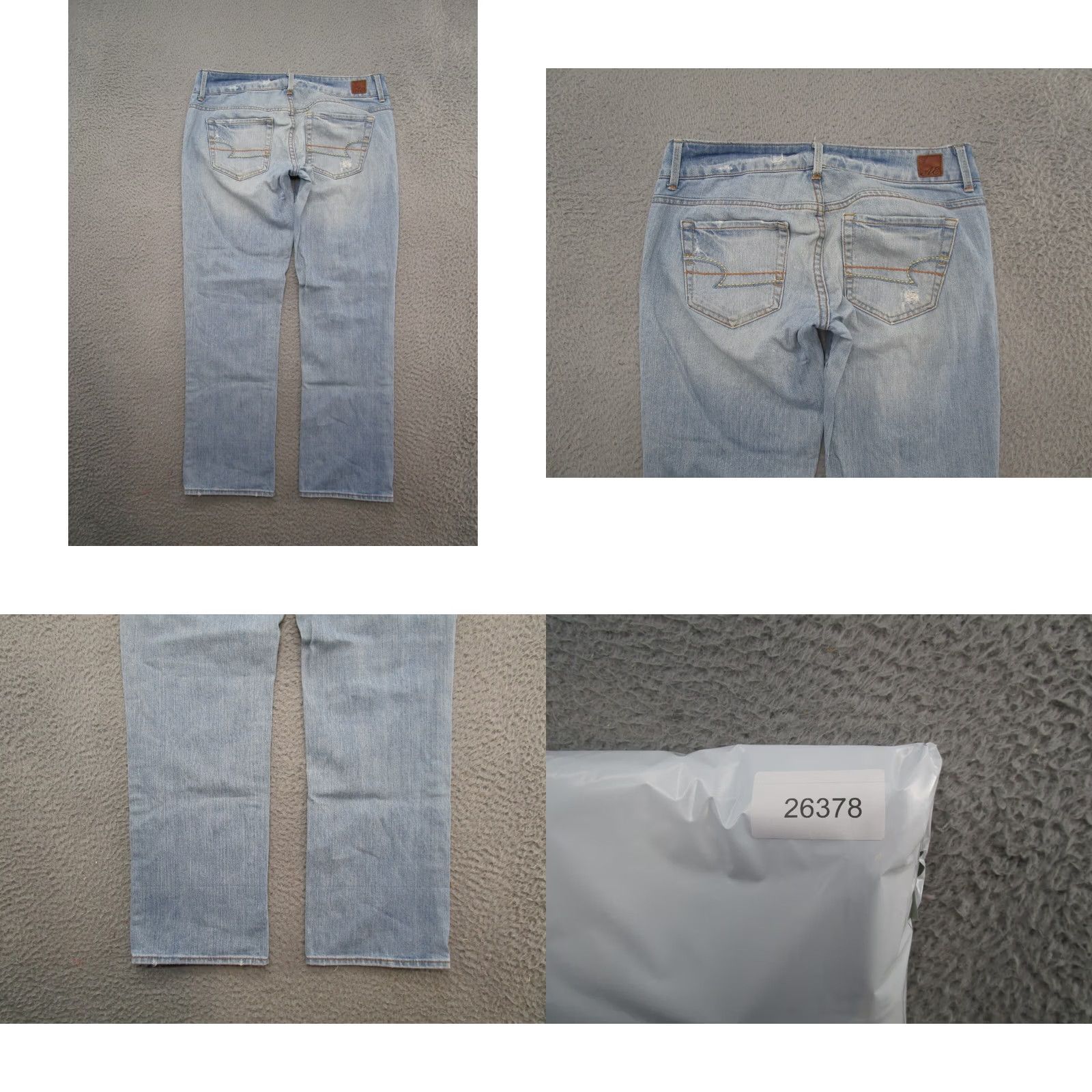 American Eagle Outfitters Vtg Y2K American Eagle Distressed Light Wash Denim Jeans Women's Size 4 Size 27" / US 4 / IT 40 - 9 Thumbnail