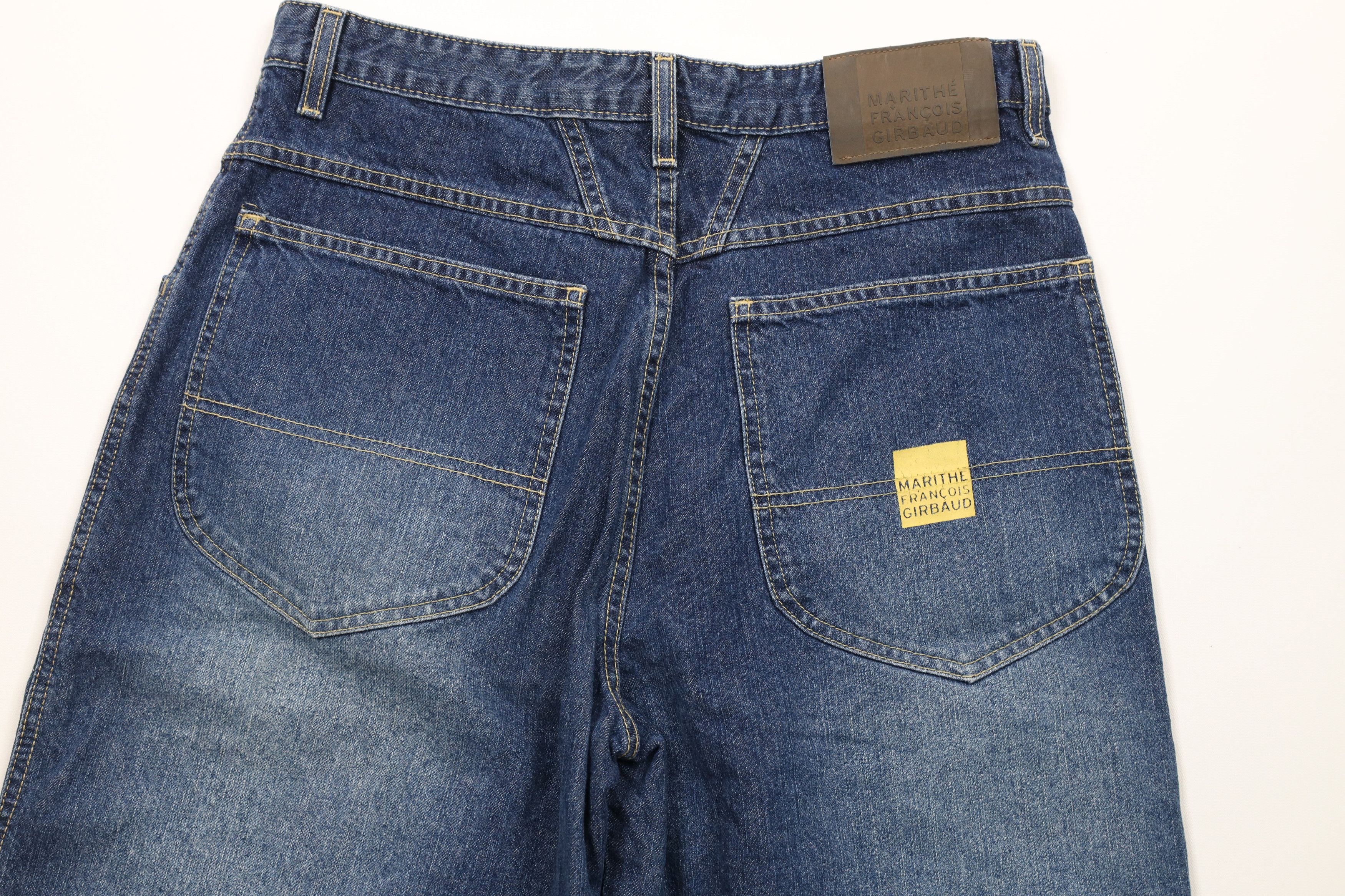 Marithe + Francois Girbaud × Vintage Vintage 90s Marithe Francois Girbaud Baggy Denim Jean Shorts Size US 32 / EU 48 - 9 Thumbnail