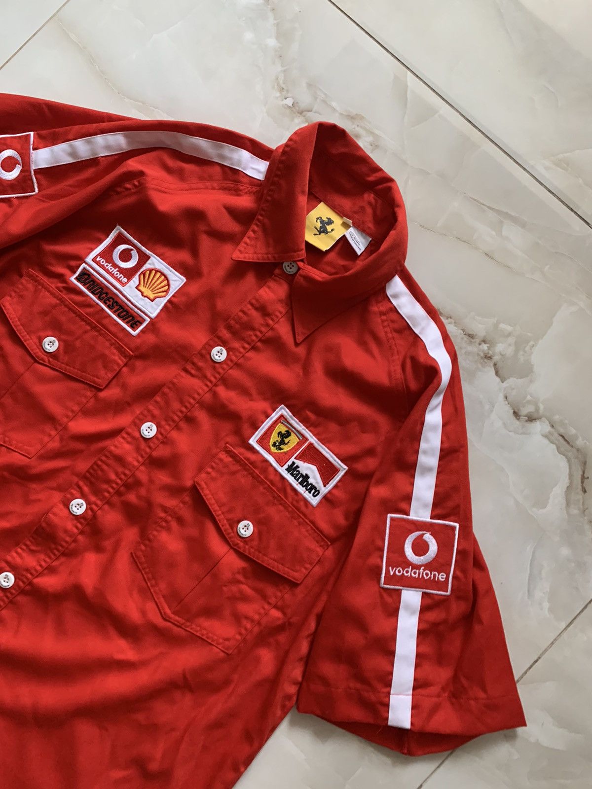 Vintage Ferrari Vintage 1996 Button Up Short Sleeve Shirt Marlboro Size US XXL / EU 58 / 5 - 3 Thumbnail