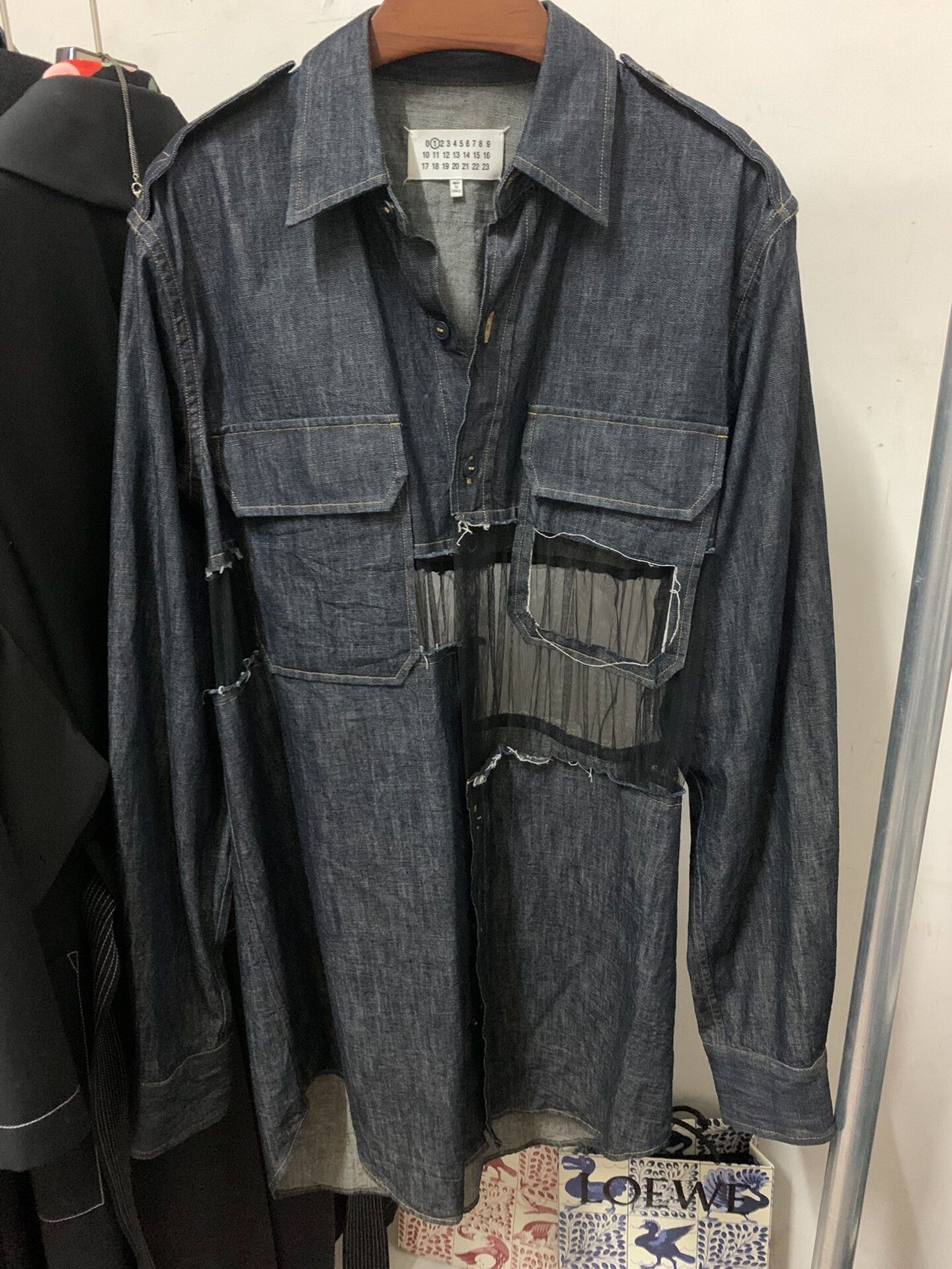 Maison Margiela Maison Margiela Mesh Denim Jacket Size US S / EU 44-46 / 1 - 1 Thumbnail