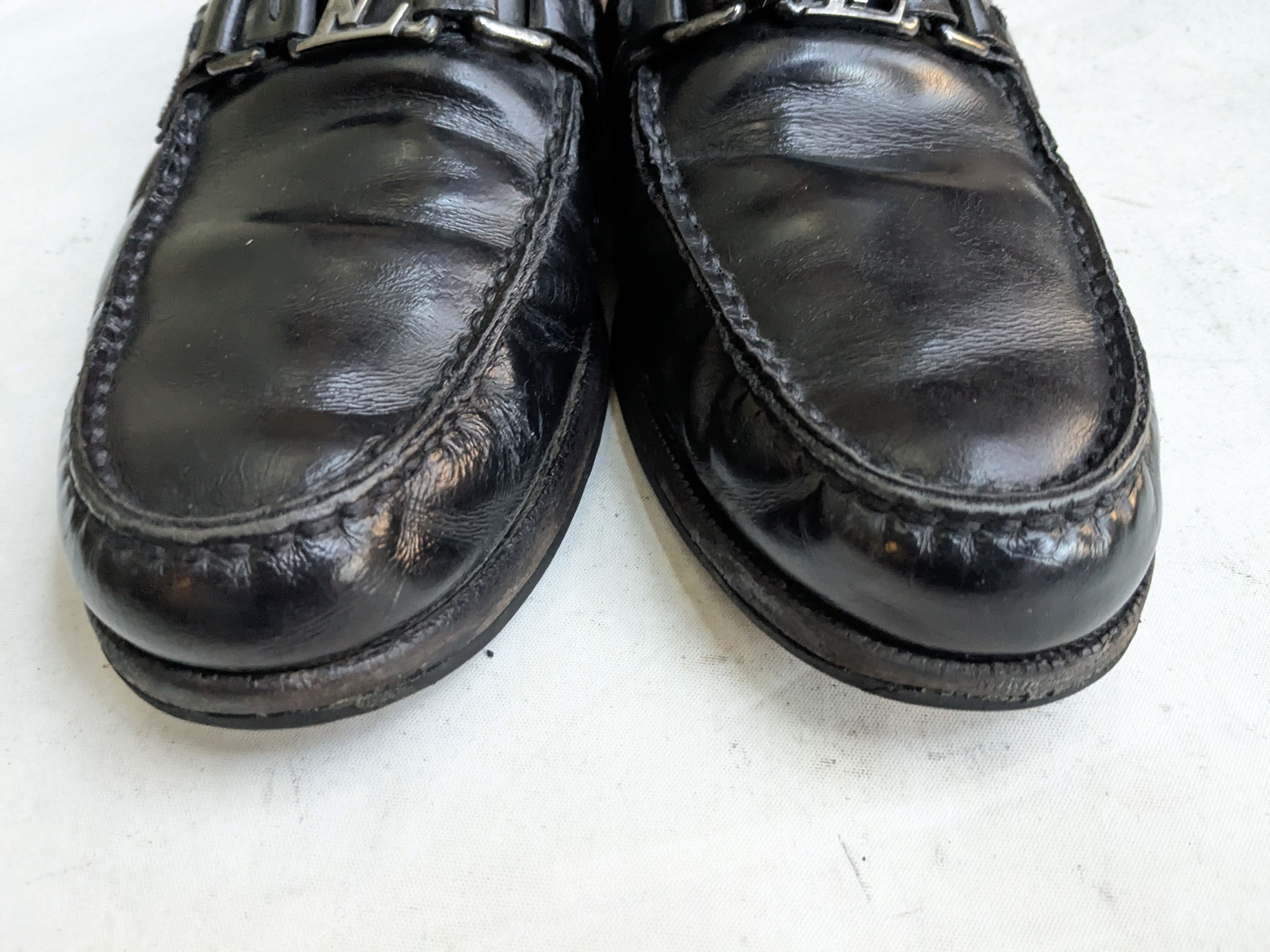 Louis Vuitton Louis Vuitton Driving Black 10 Leather LV Buckle Size US 10 / EU 43 - 4 Thumbnail