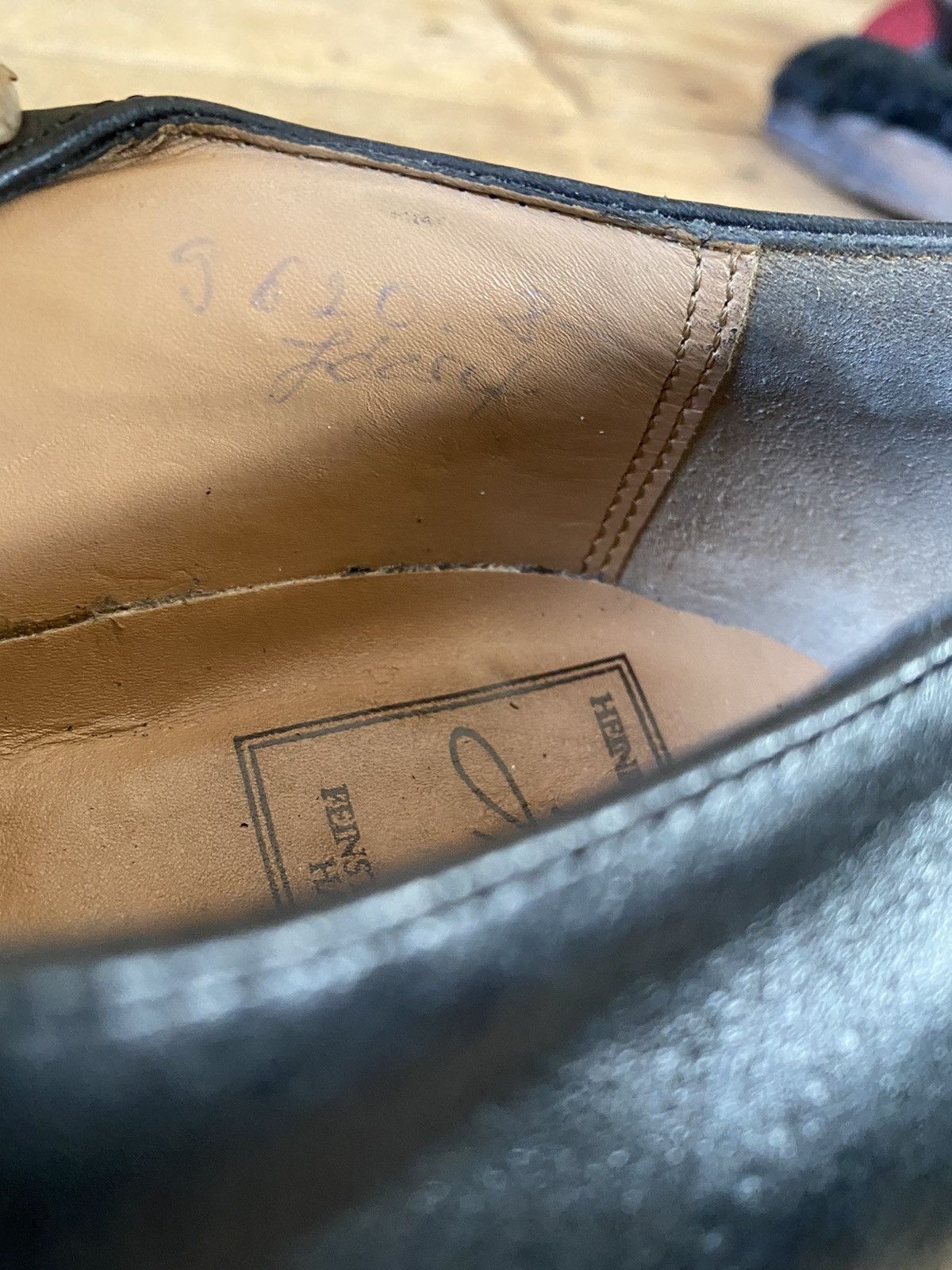 Heinrich Dinkelacker Heinrich dinckelacker black leather penny loafers sz uk 8.5 Size US 9.5 / EU 42-43 - 16 Thumbnail